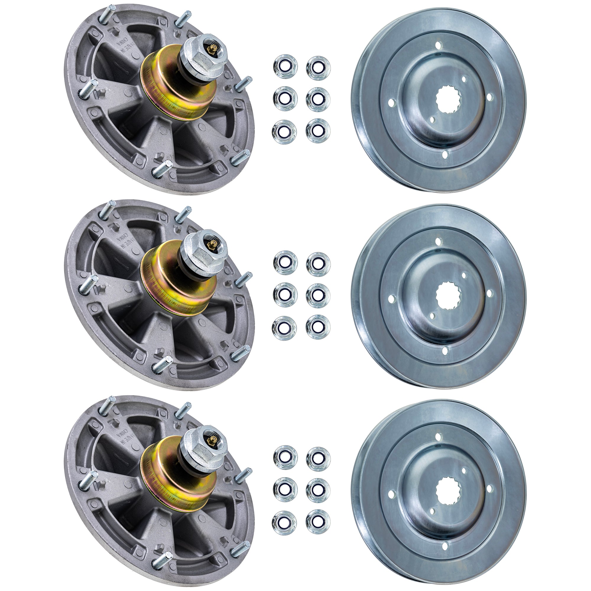 Deck Spindle Kit 3-Pack for Deere 8TEN 810-KSP4367N