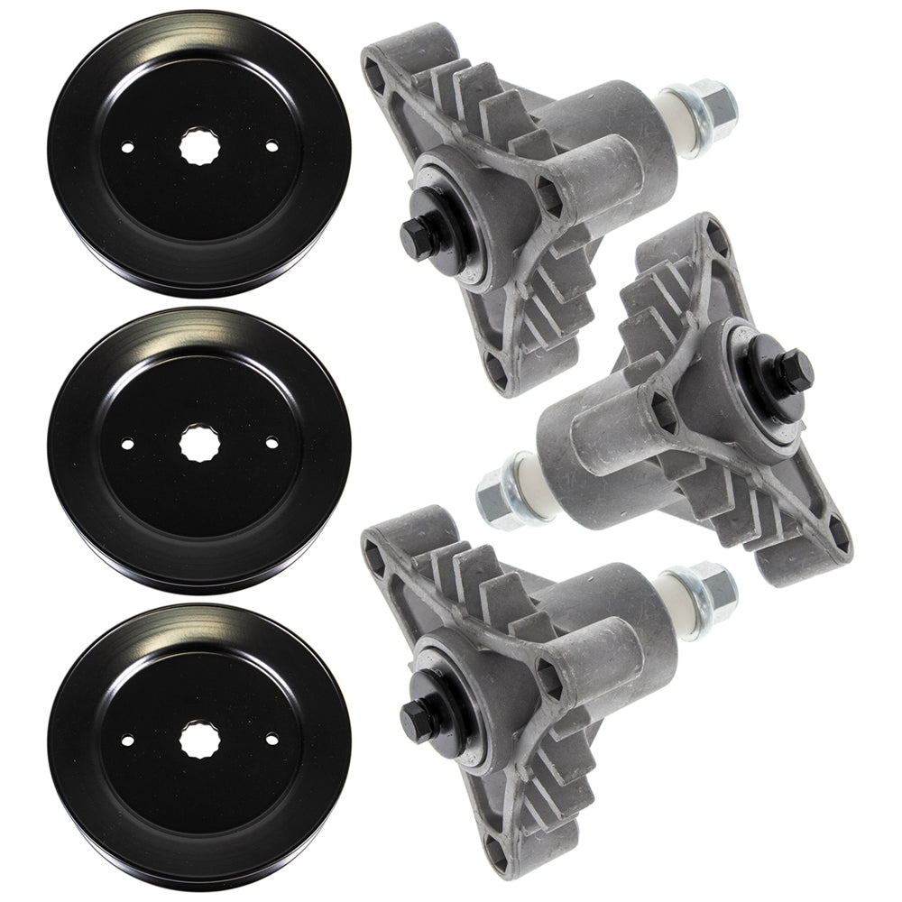 Deck Spindle & Pulley Kit for zOTHER Stens Oregon MTD Cub Cadet Troy-Bilt Husqvarna Poulan 8TEN MK1000368