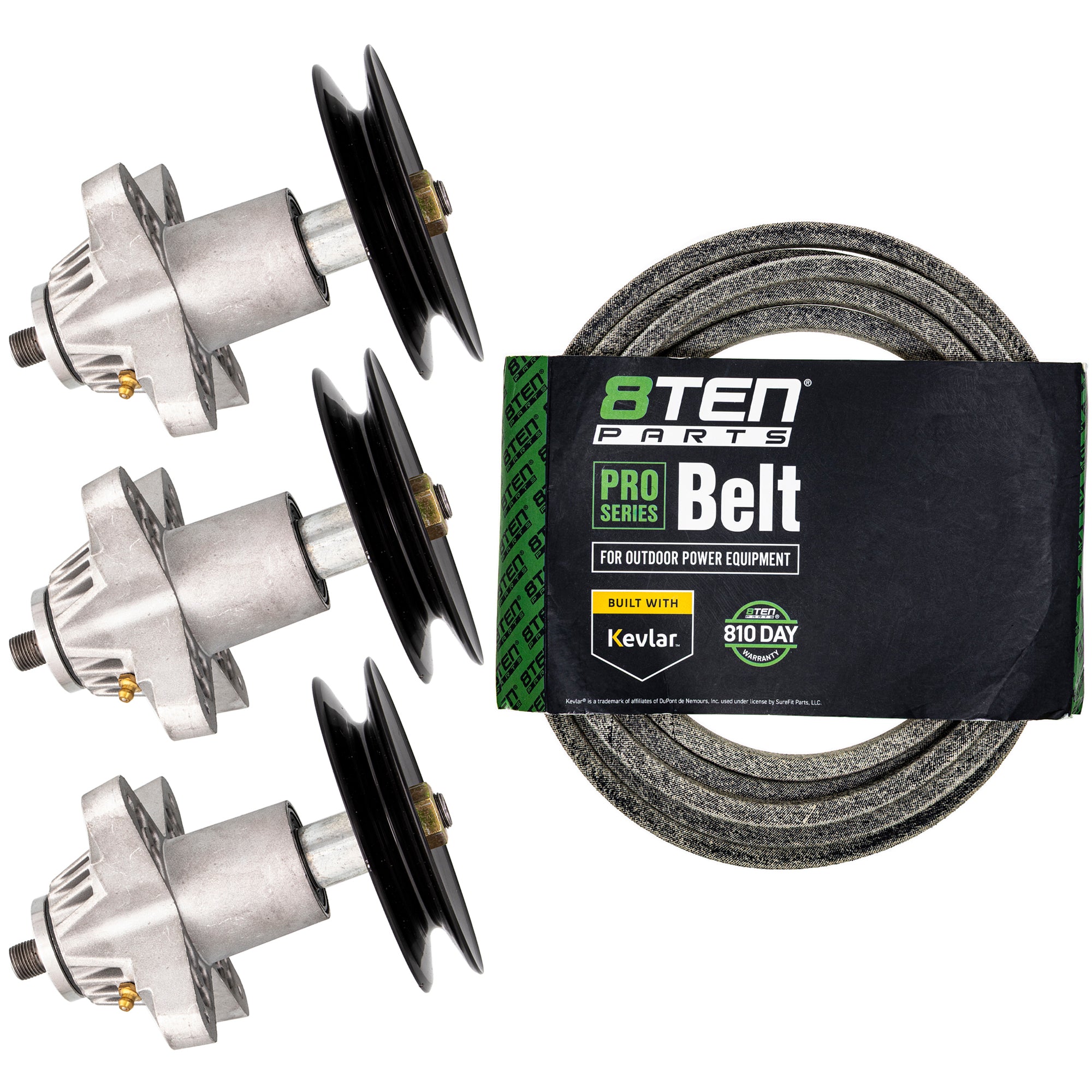 Deck Spindle & Belt Kit for Yamaha Toro Exmark Stens Oregon MTD Cub Cadet Troy-Bilt Q81GK 8TEN MK1001755