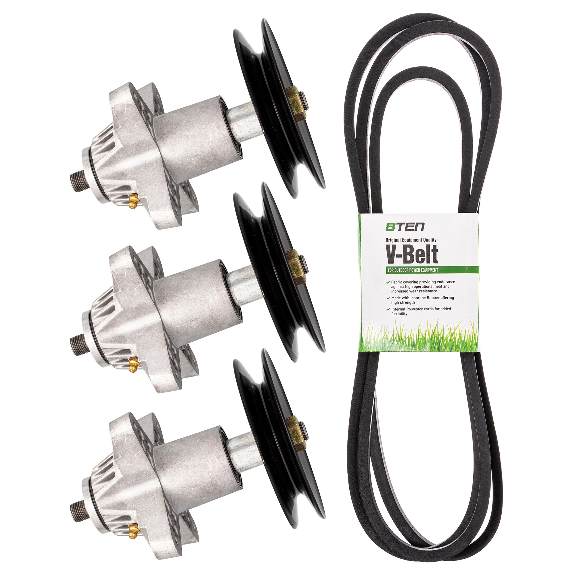 Deck Spindle & Belt Kit for Yamaha Stens Oregon MTD Cub Cadet Troy-Bilt ZTL8000 ZT-54 8TEN MK1001756