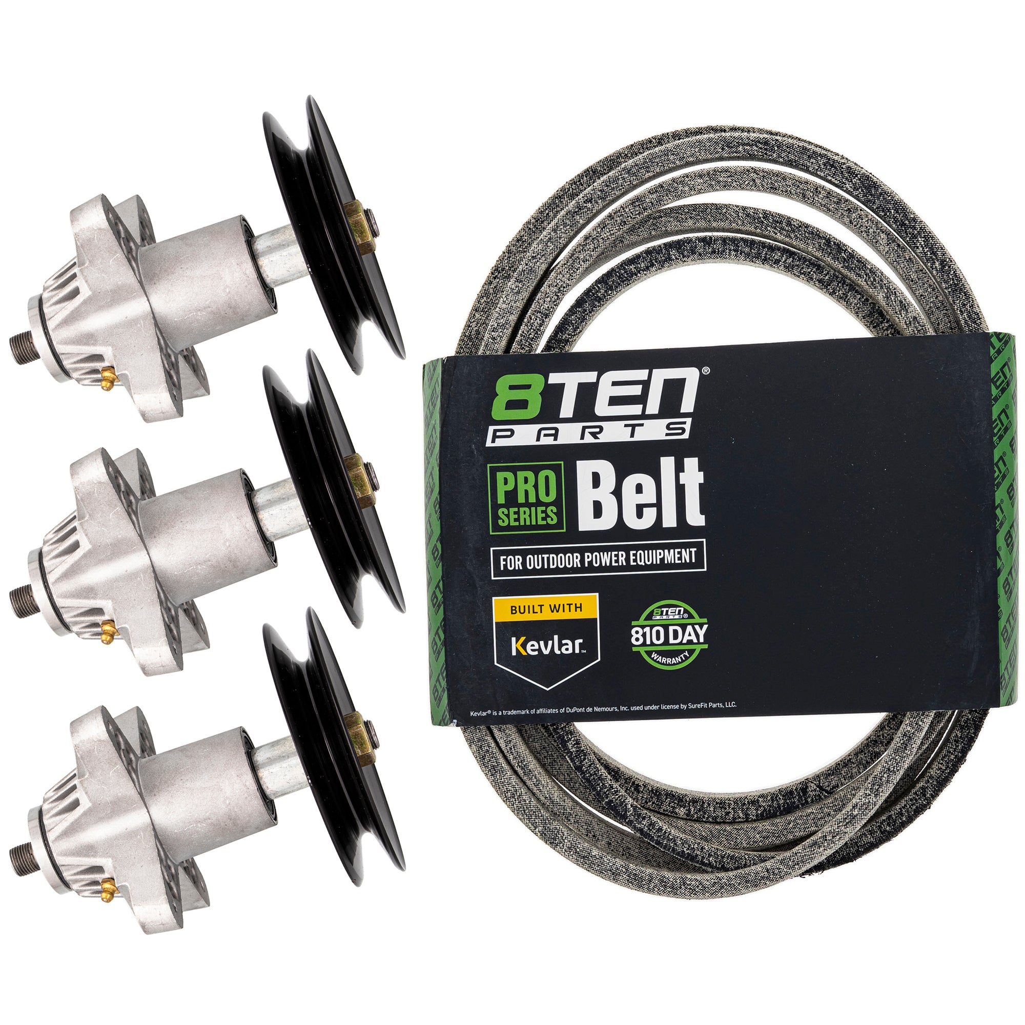 Deck Spindle & Belt Kit for Yamaha Stens Oregon MTD Cub Cadet Troy-Bilt ZTL8000 ZT-54 8TEN MK1001756