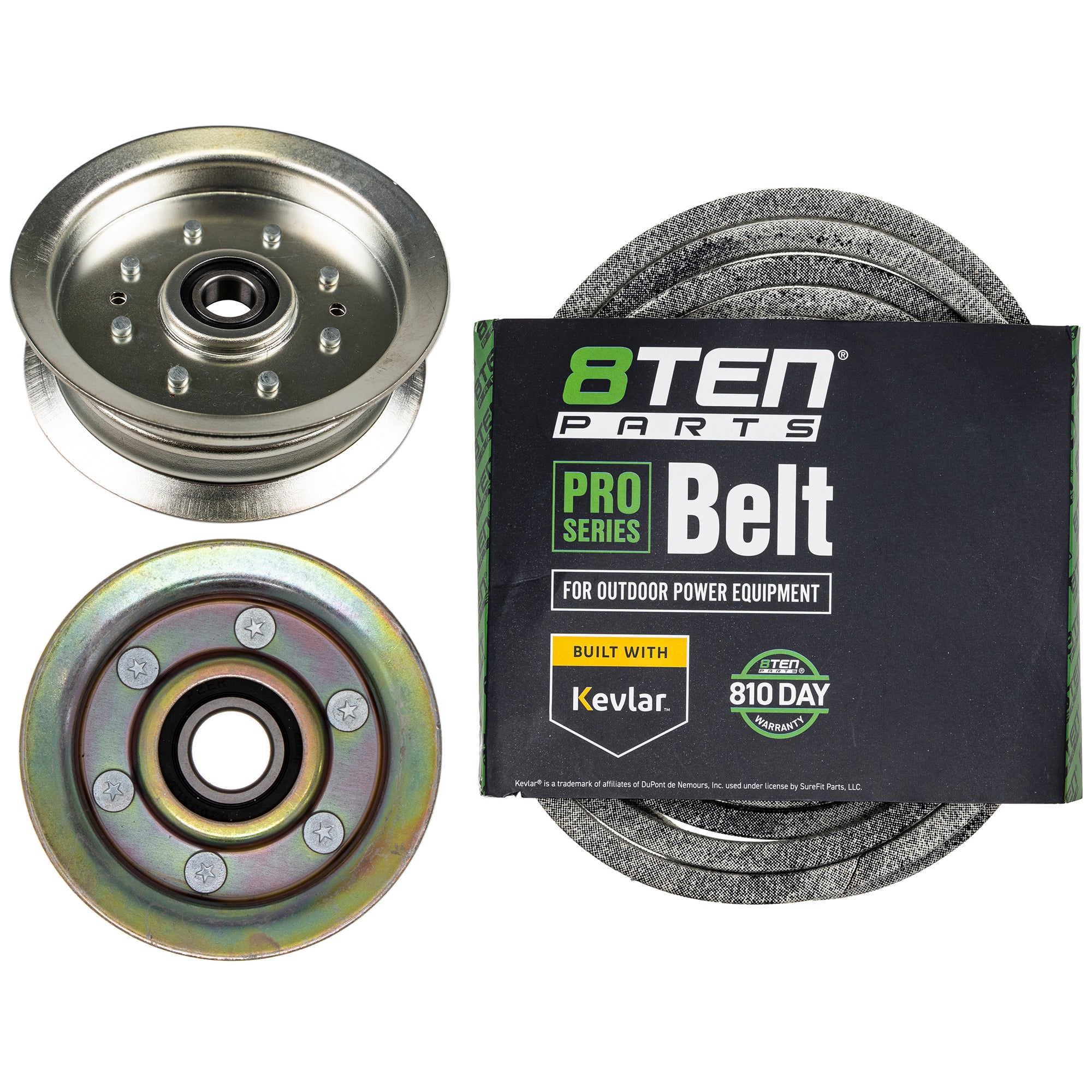 Mower Deck Idler & Belt Kit for Walbro Stens Oregon MTD Cub Cadet Troy-Bilt John Deere 8TEN MK1001799