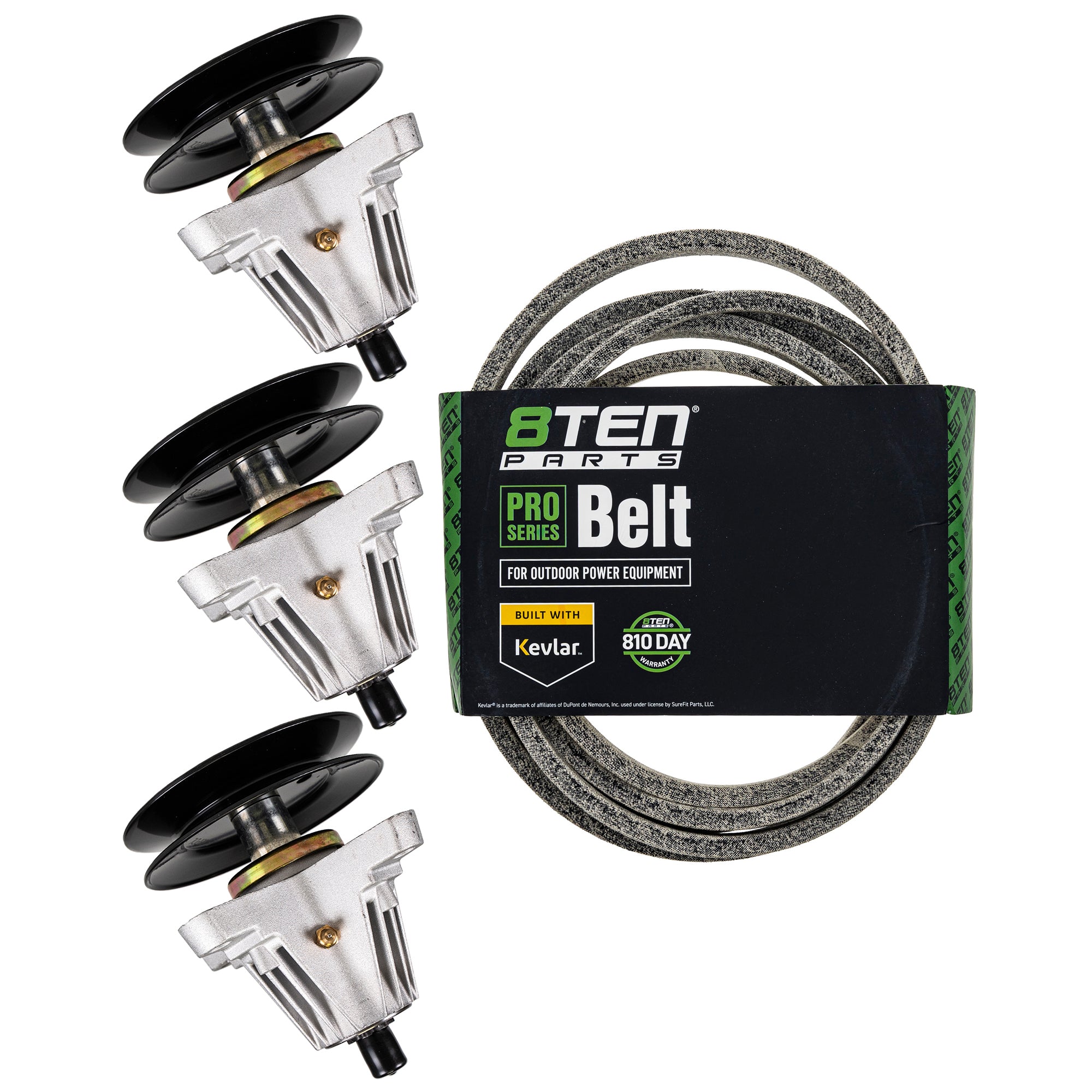 Deck Spindle & Belt Kit for Toro Exmark Stens Oregon MTD Cub Cadet Troy-Bilt TB2350 T260 8TEN MK1001901
