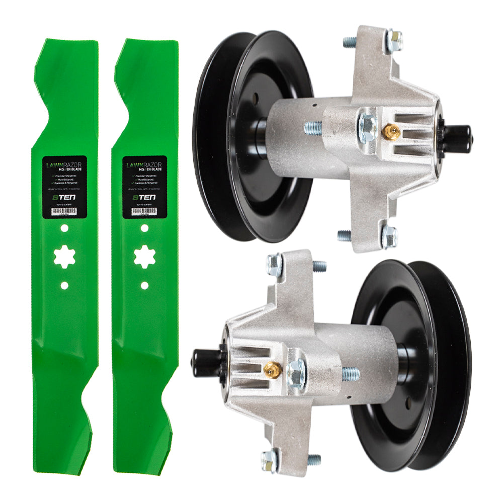 Mower Deck Blades & Spindles Kit for zOTHER Toro Exmark Stens Oregon MTD Cub Cadet 8TEN MK1001907