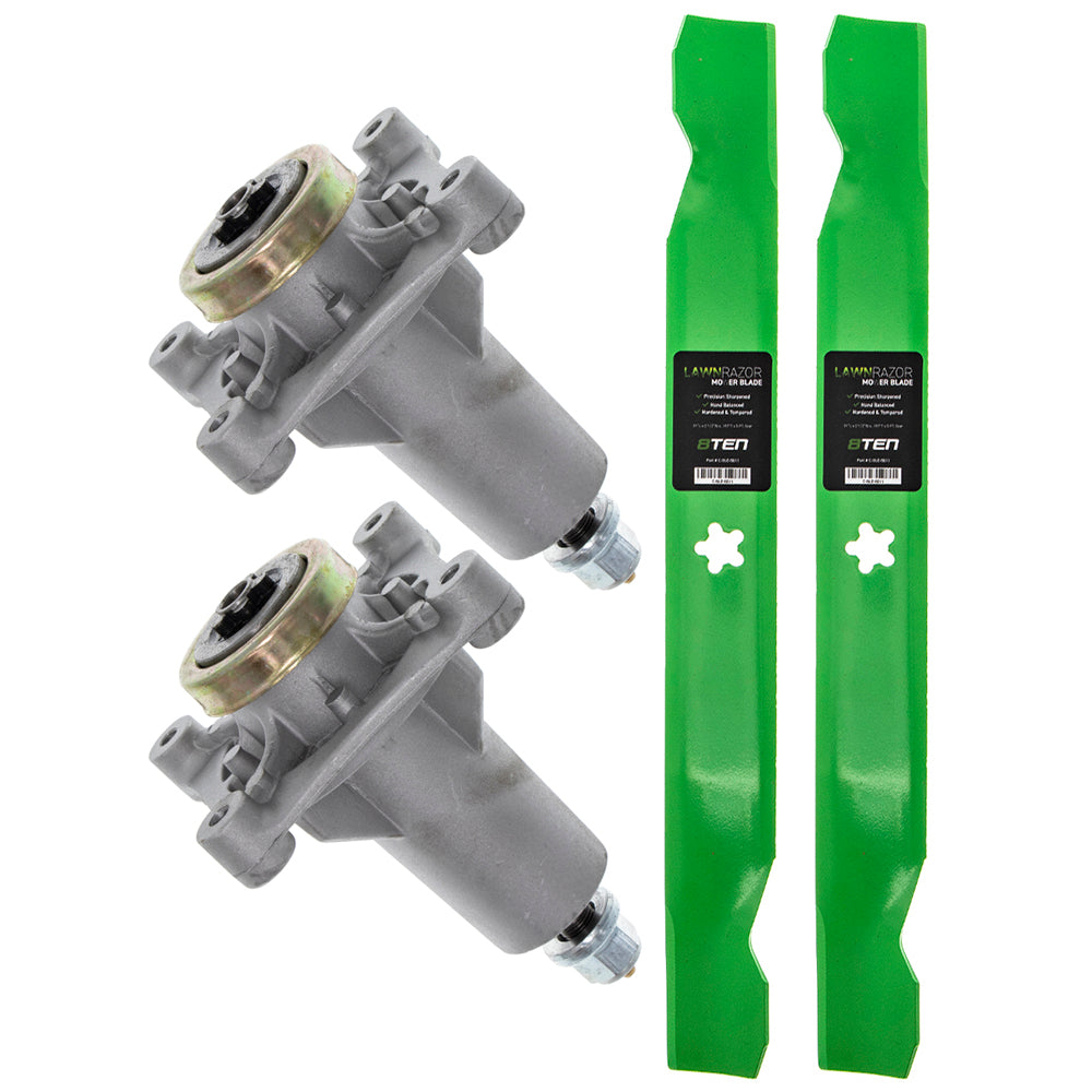 Deck Spindle & Mower Blade Kit for zOTHER Stens Oregon MTD Cub Cadet Troy-Bilt Husqvarna 8TEN MK1002065