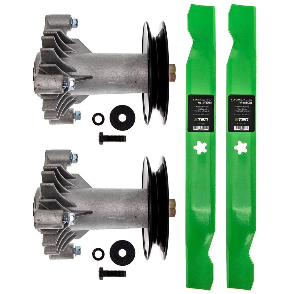 Deck Spindle & Mower Blade Kit for zOTHER Stens Oregon MTD Cub Cadet Troy-Bilt Husqvarna 8TEN MK1002068