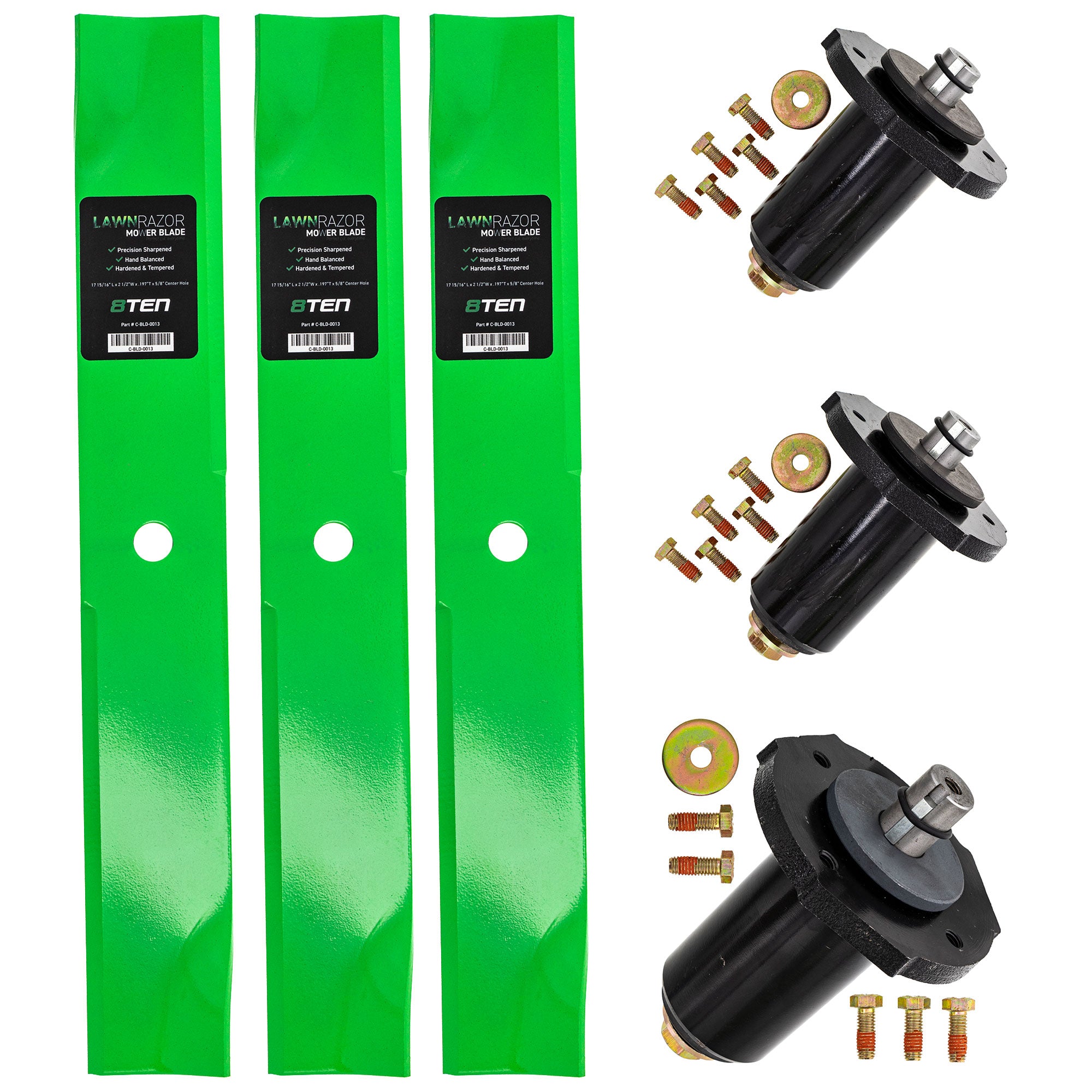 Spindle Center Spindle Blade Kit for zOTHER Toro Exmark Stens SIMPLICITY Oregon MTD Cub 8TEN MK1002092