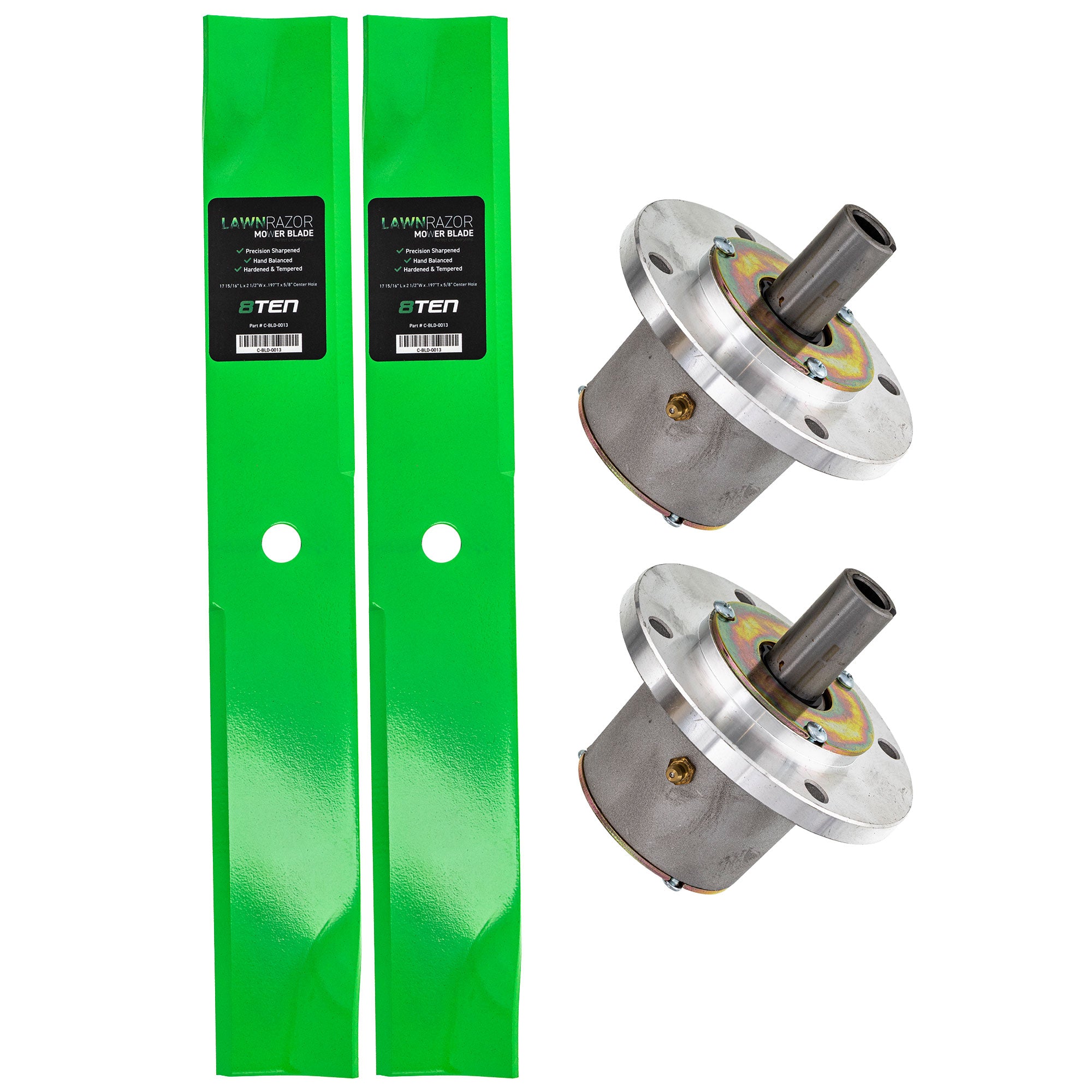 Deck Spindle & Mower Blade Kit for zOTHER YAZOO-KEES Toro Exmark Stens STEINER Snapper 8TEN MK1002096