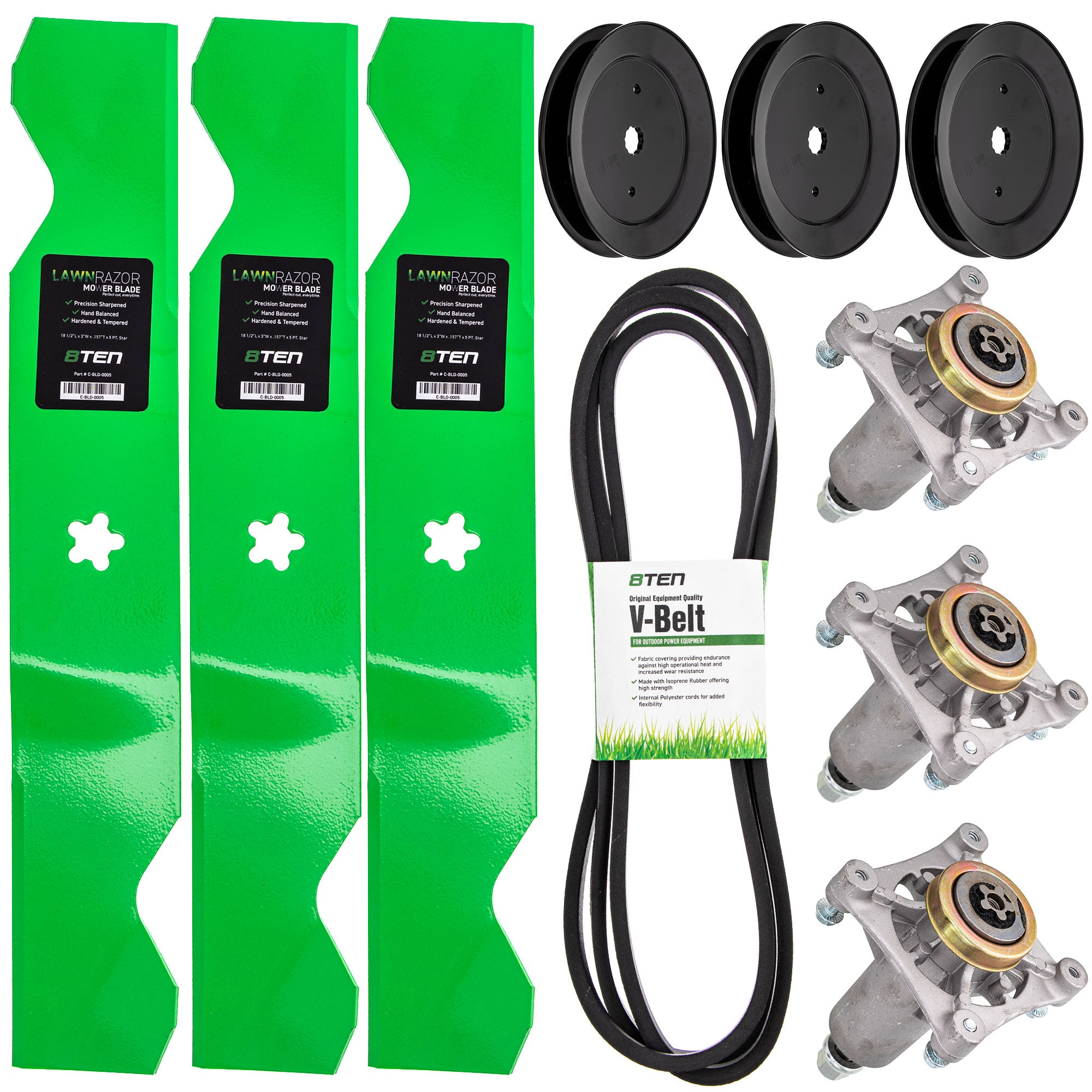 Mower Deck Rebuild Kit for zOTHER Toro Exmark Stens Oregon MTD Cub Cadet Troy-Bilt 8TEN MK1002108