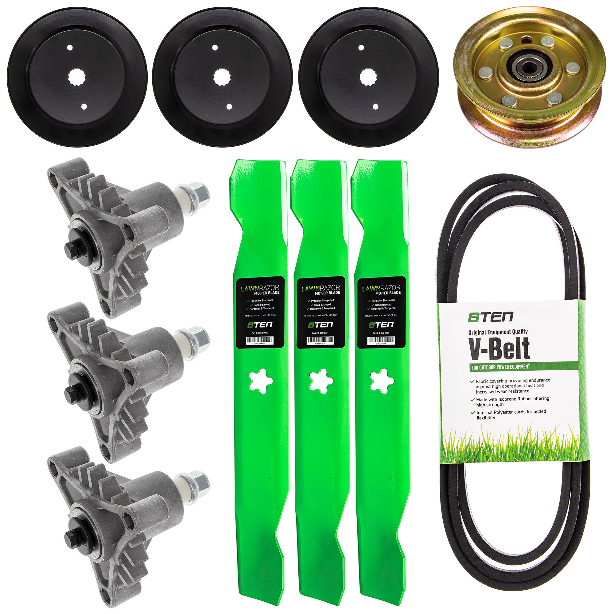 Mower Deck Rebuild Kit for zOTHER Stens Oregon MTD Cub Cadet Troy-Bilt John Deere 8TEN MK1002130