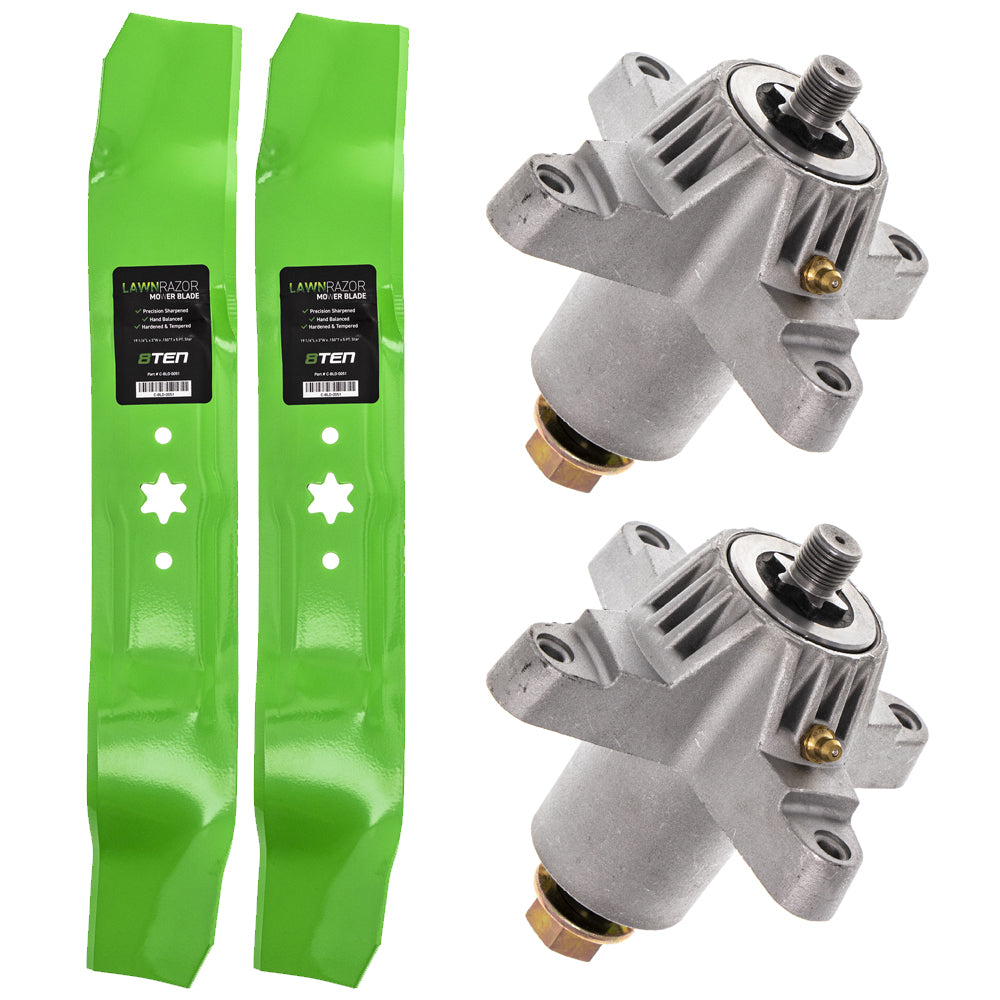 Mulching Blade Kit for zOTHER Walbro Toro Exmark Stens Oregon MTD Cub Cadet Troy-Bilt 8TEN MK1002174