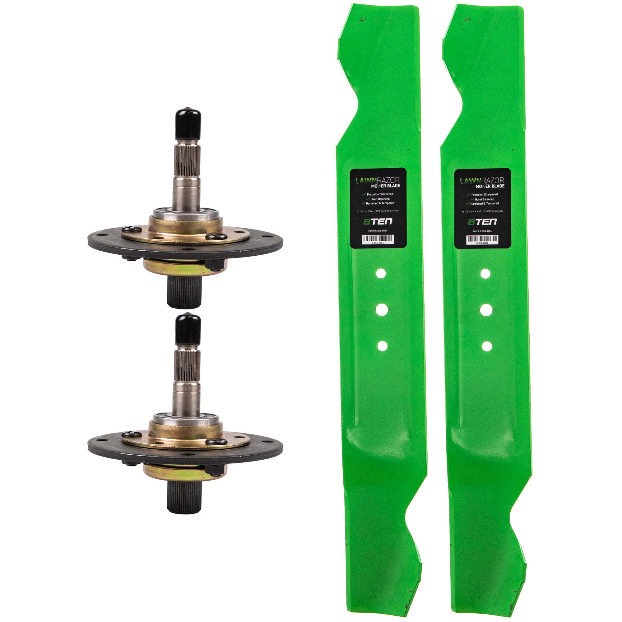 Deck Spindle & Mower Blade Kit for zOTHER Stens Oregon MTD Cub Cadet Troy-Bilt Sun Pro 8TEN MK1002176
