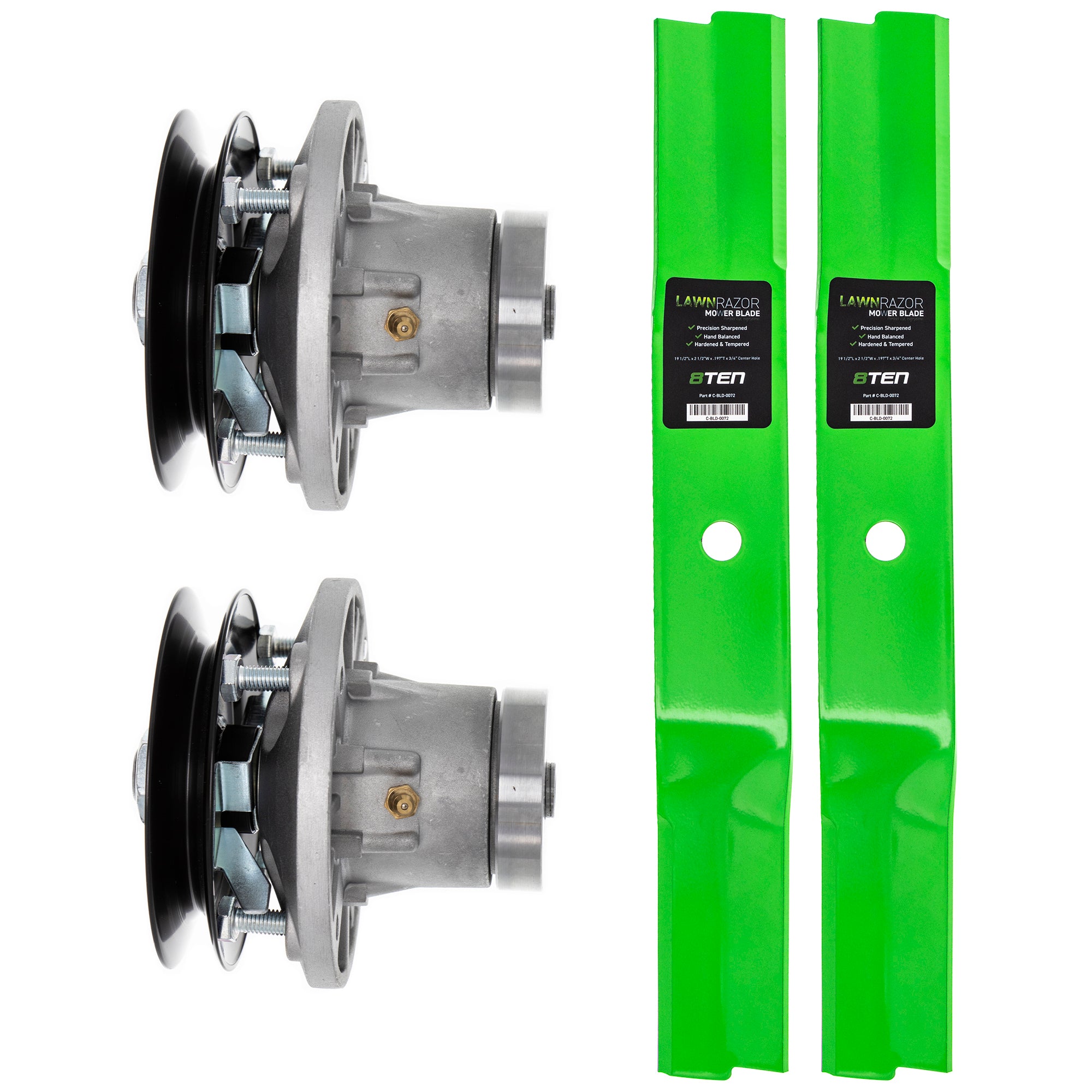 Deck Spindle & Mower Blade Kit for zOTHER Stens Oregon MTD Cub Cadet Troy-Bilt 8TEN MK1002184