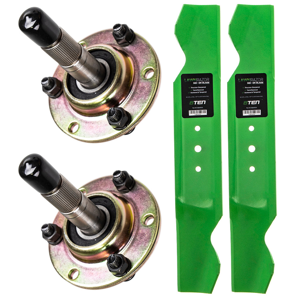 Deck Spindle & Mower Blade Kit for Walbro Oregon MTD Cub Cadet Troy-Bilt Pro Power Outdoor 8TEN MK1002262