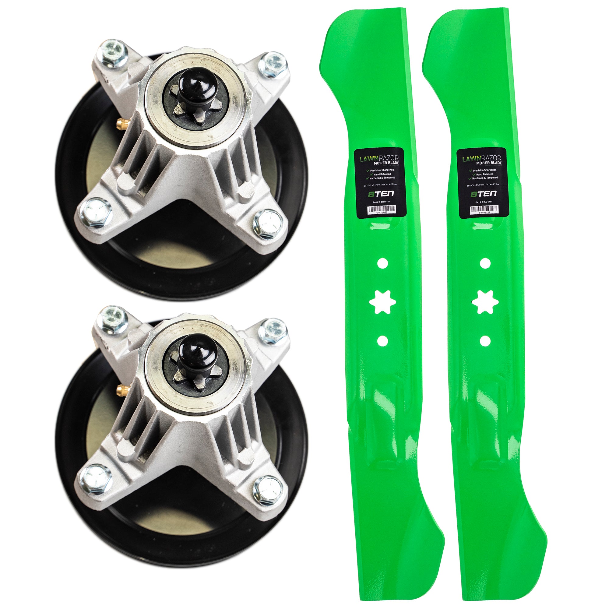 Deck Spindle & Mower Blade Kit for zOTHER Stens Oregon MTD Cub Cadet Troy-Bilt TB2246 8TEN MK1002279