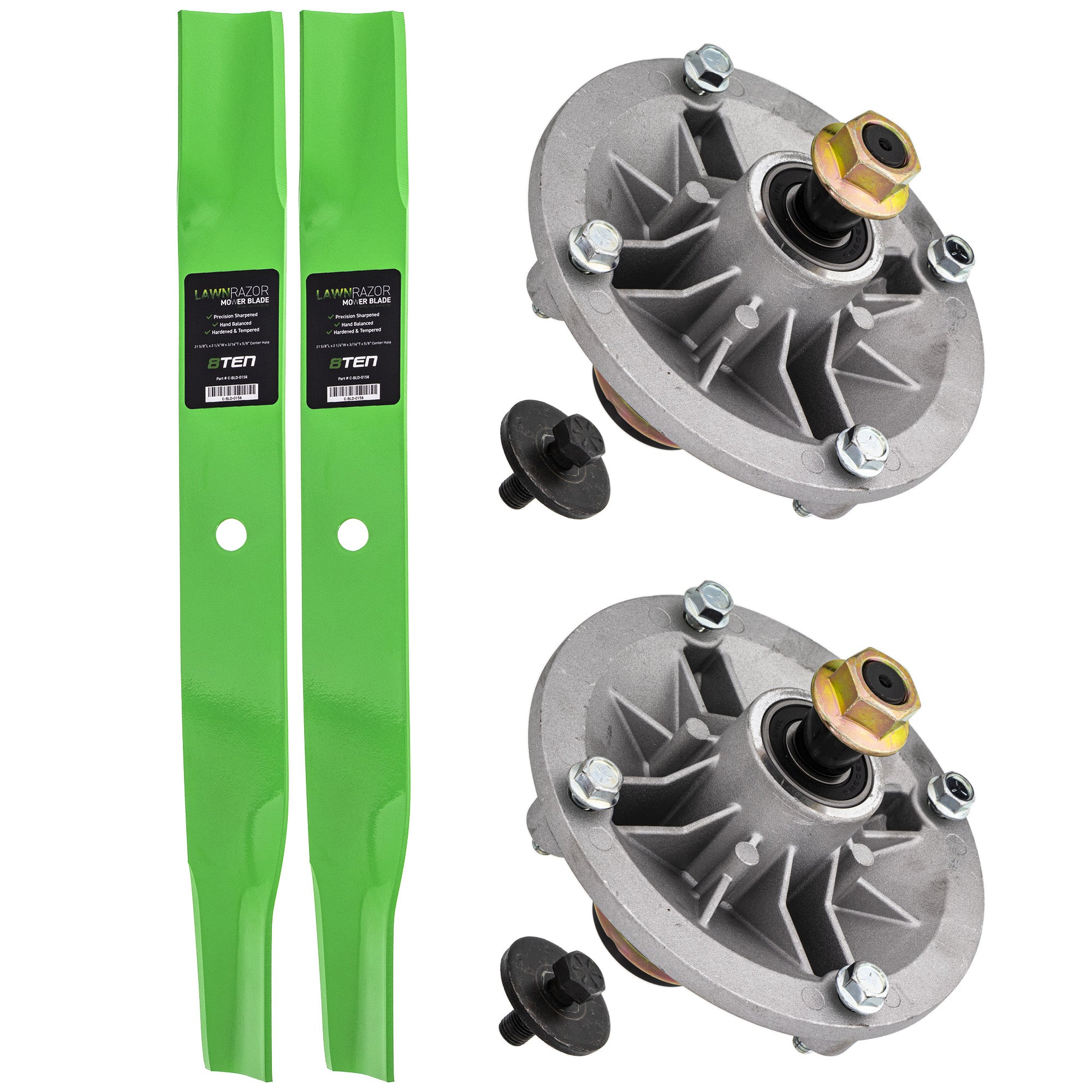 Spindle Hardware Blade Kit for Toro Exmark Stens Oregon MTD Cub Cadet Troy-Bilt TimeCutter 8TEN MK1002283