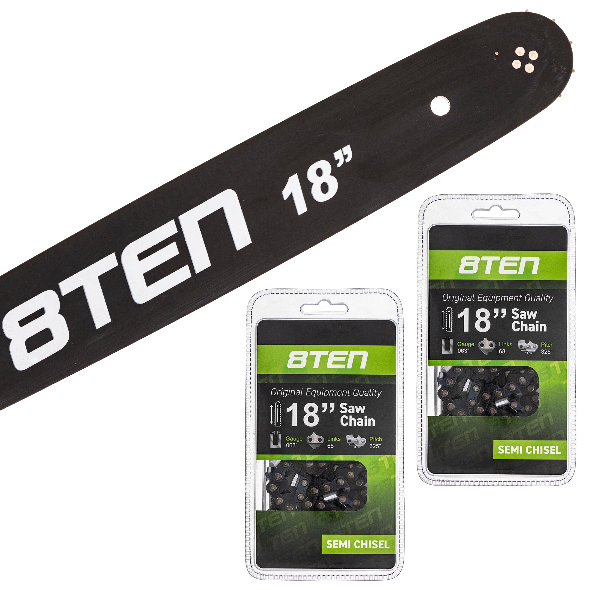 8TEN MK1002903 Guide Bar & Chain for Stens Silver Streak Oregon