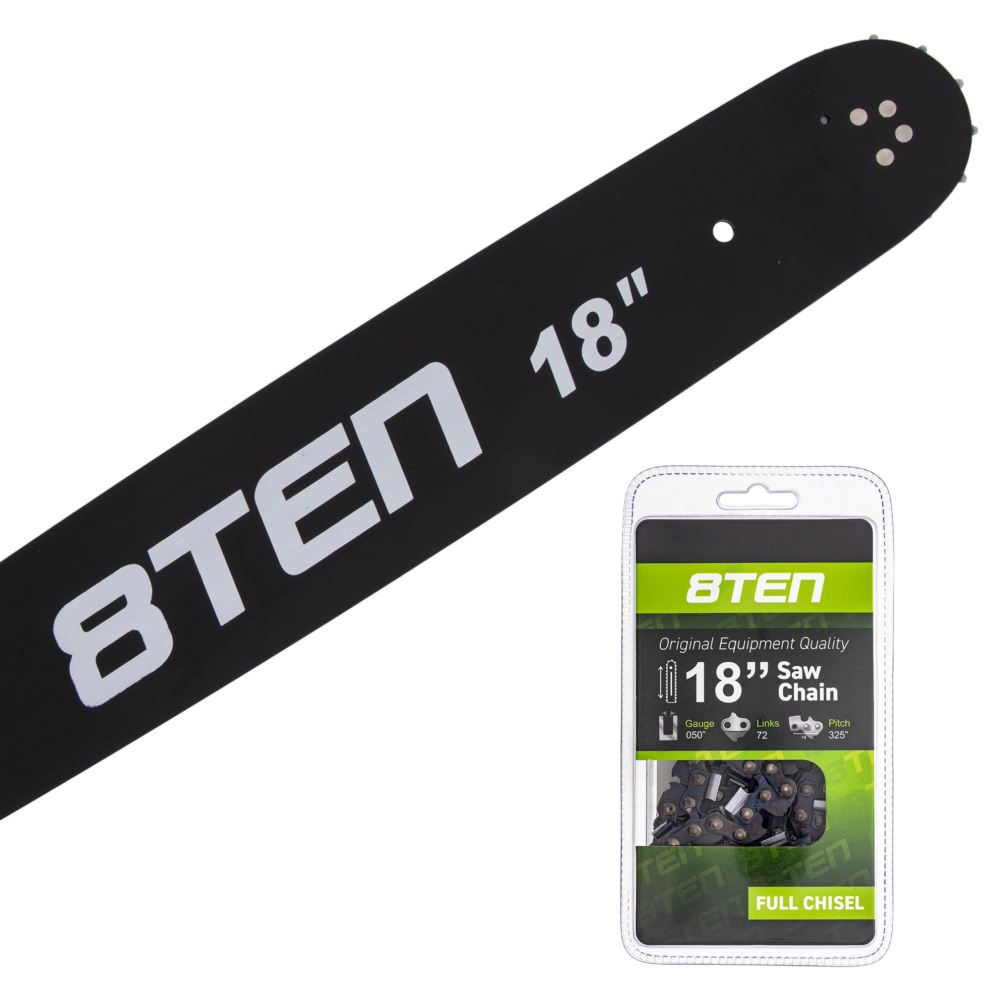 8TEN MK1002912 Guide Bar & Chain for Windsor Stens Silver Streak