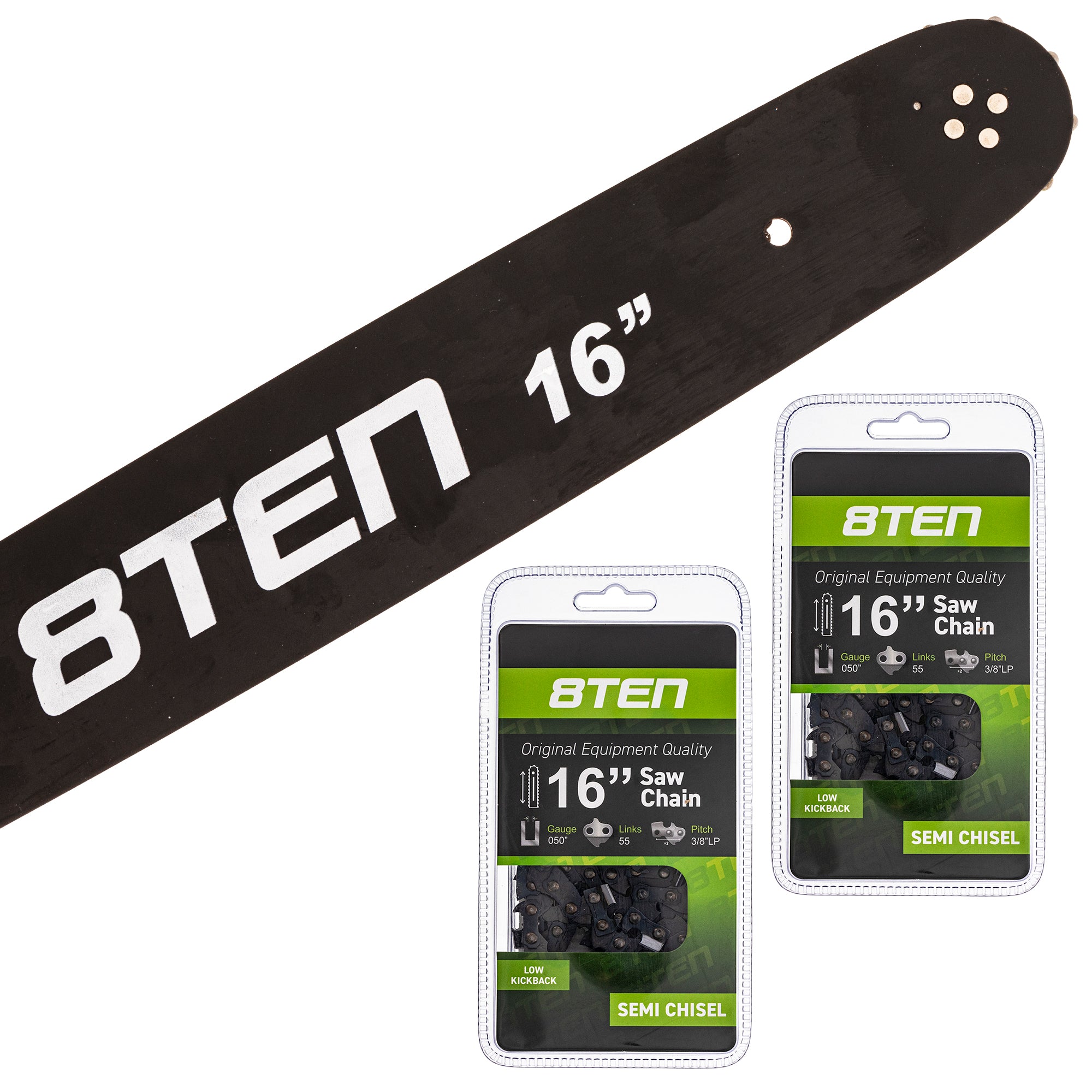 8TEN MK1002927 Guide Bar & Chain for zOTHER Stens Silver Streak