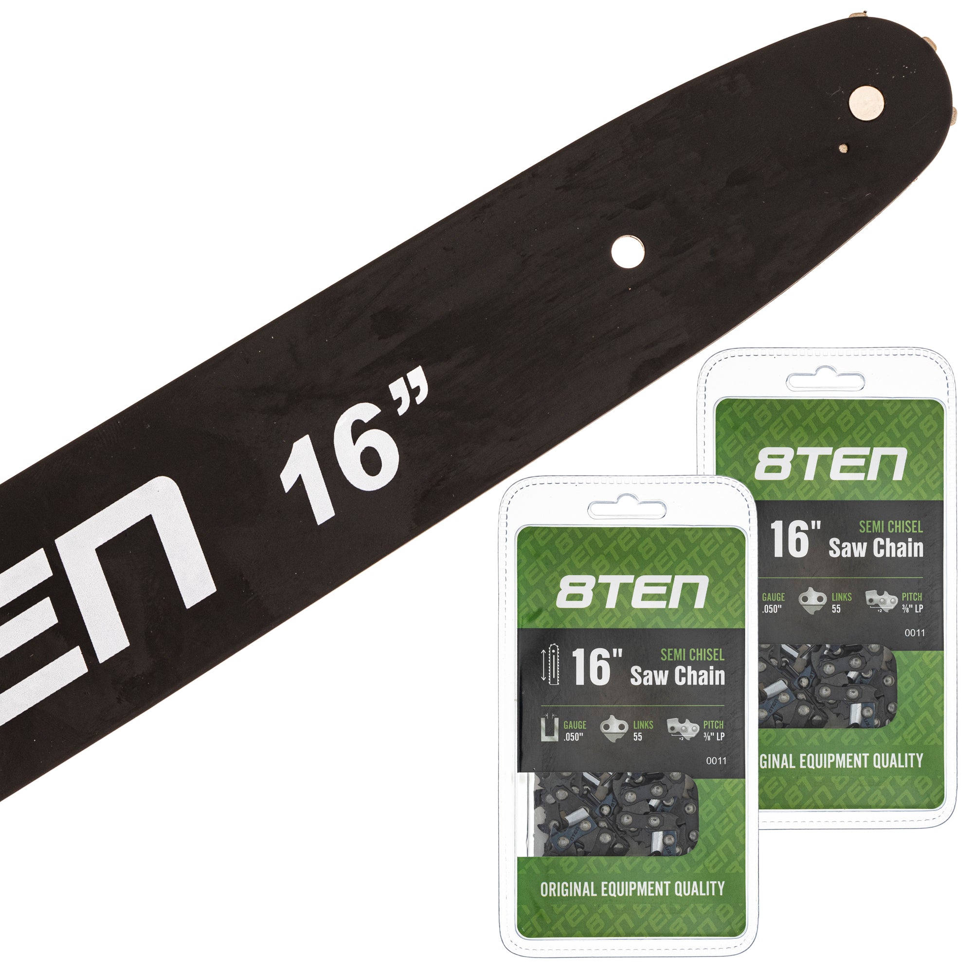 Chainsaw Bar & 2 Chains Kit 16 Inch For Stihl | 8TEN