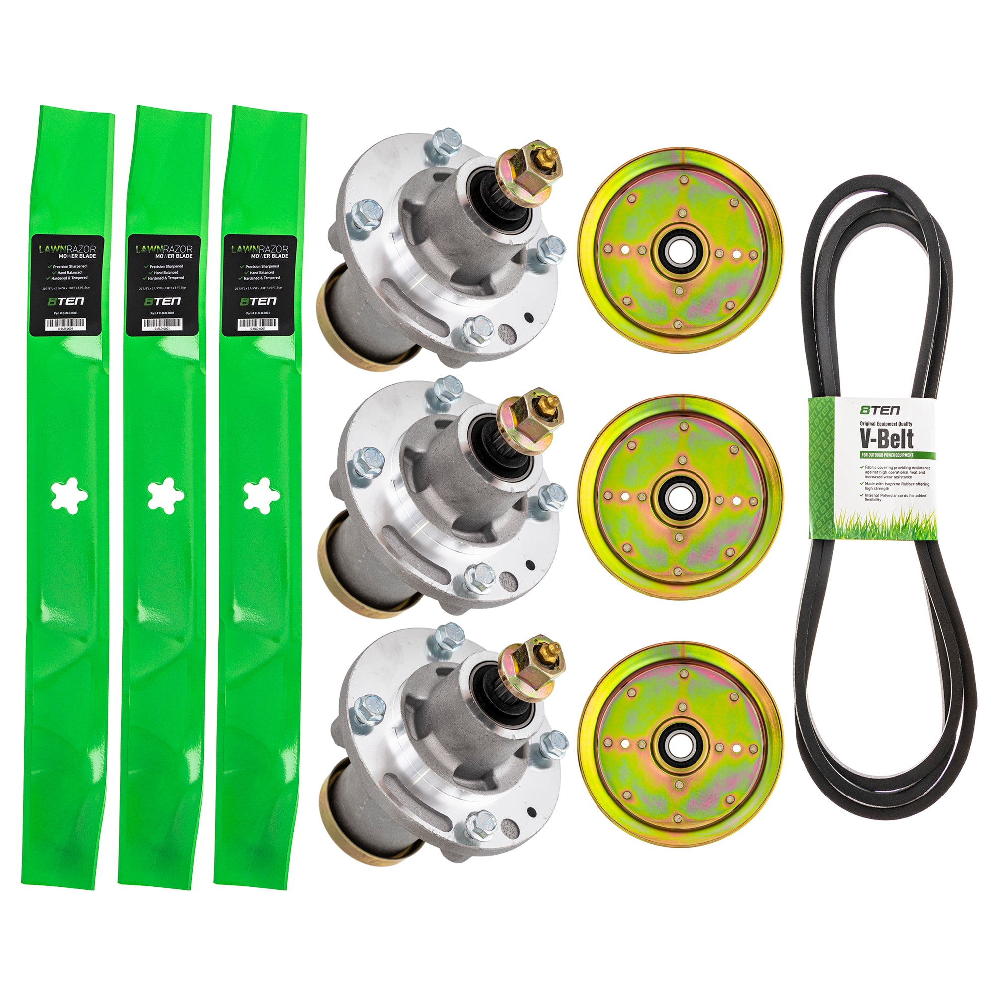 Mower Deck Rebuild Kit for Stens Oregon MTD Cub Cadet Troy-Bilt Husqvarna Poulan Craftsman 8TEN MK1005115