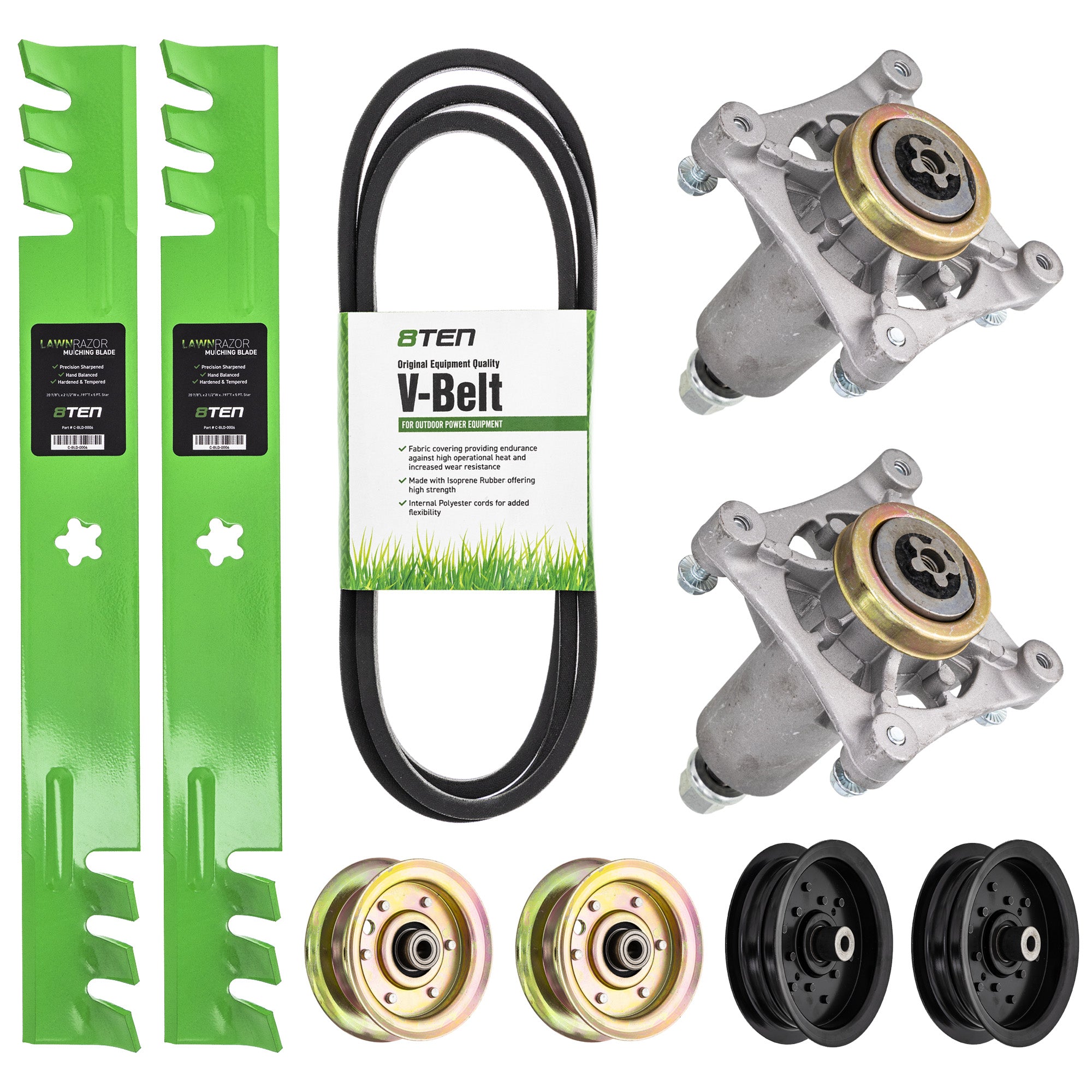 Mower Deck Rebuild Kit for zOTHER Stens Oregon Murray MTD Cub Cadet Troy-Bilt Husqvarna 8TEN MK1005174