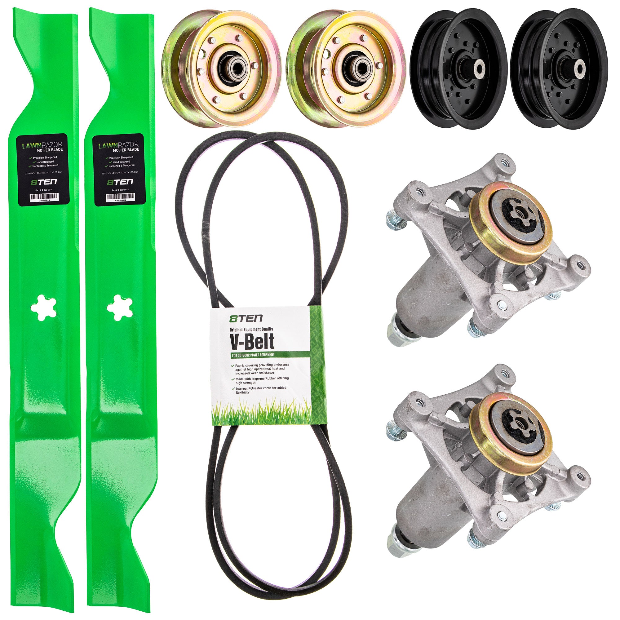 Mower Deck Rebuild Kit for zOTHER Stens Oregon Murray MTD Cub Cadet Troy-Bilt Husqvarna 8TEN MK1005247