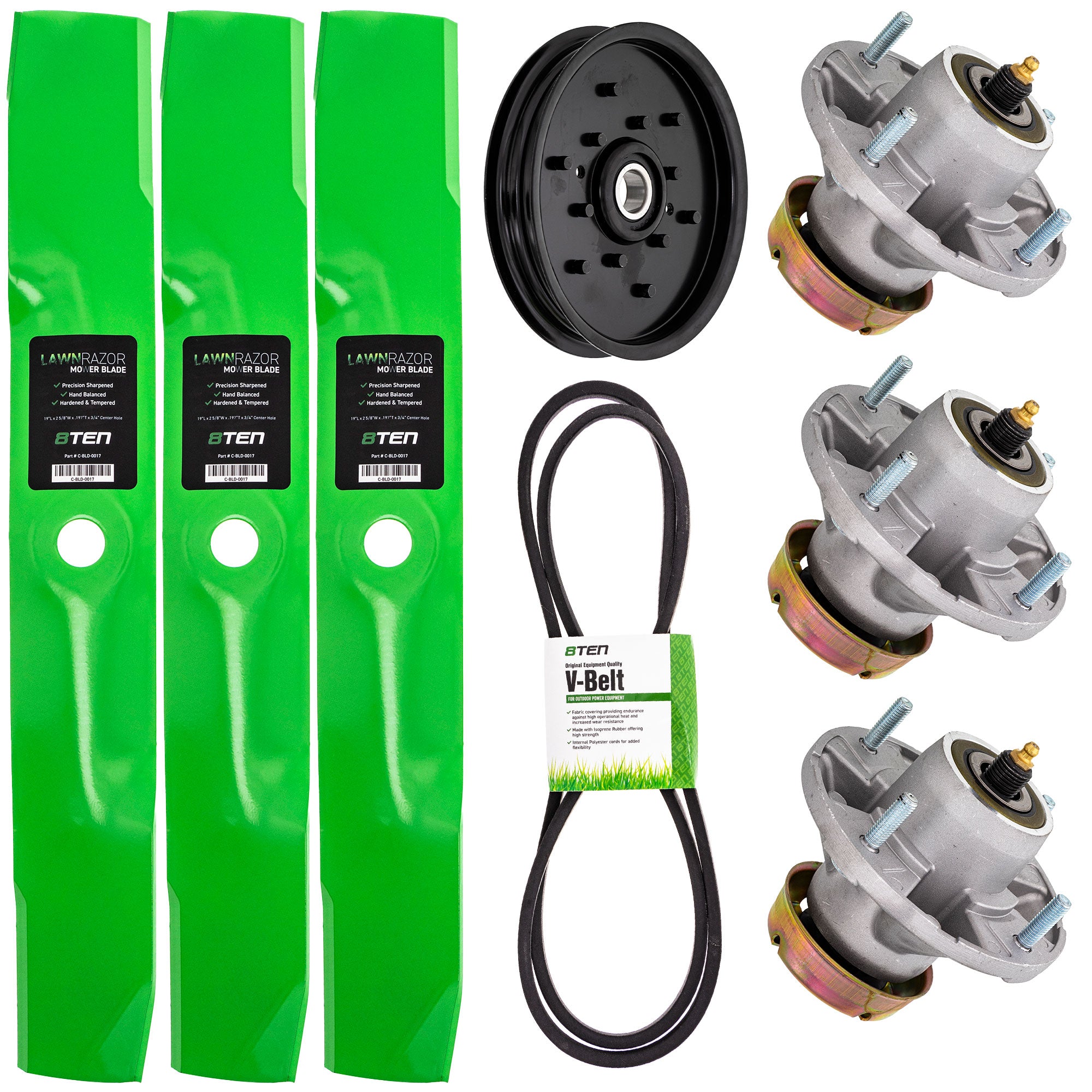 Mower Deck Rebuild Kit for zOTHER Stens Oregon MTD Cub Cadet Troy-Bilt John Deere Deere 8TEN MK1005271