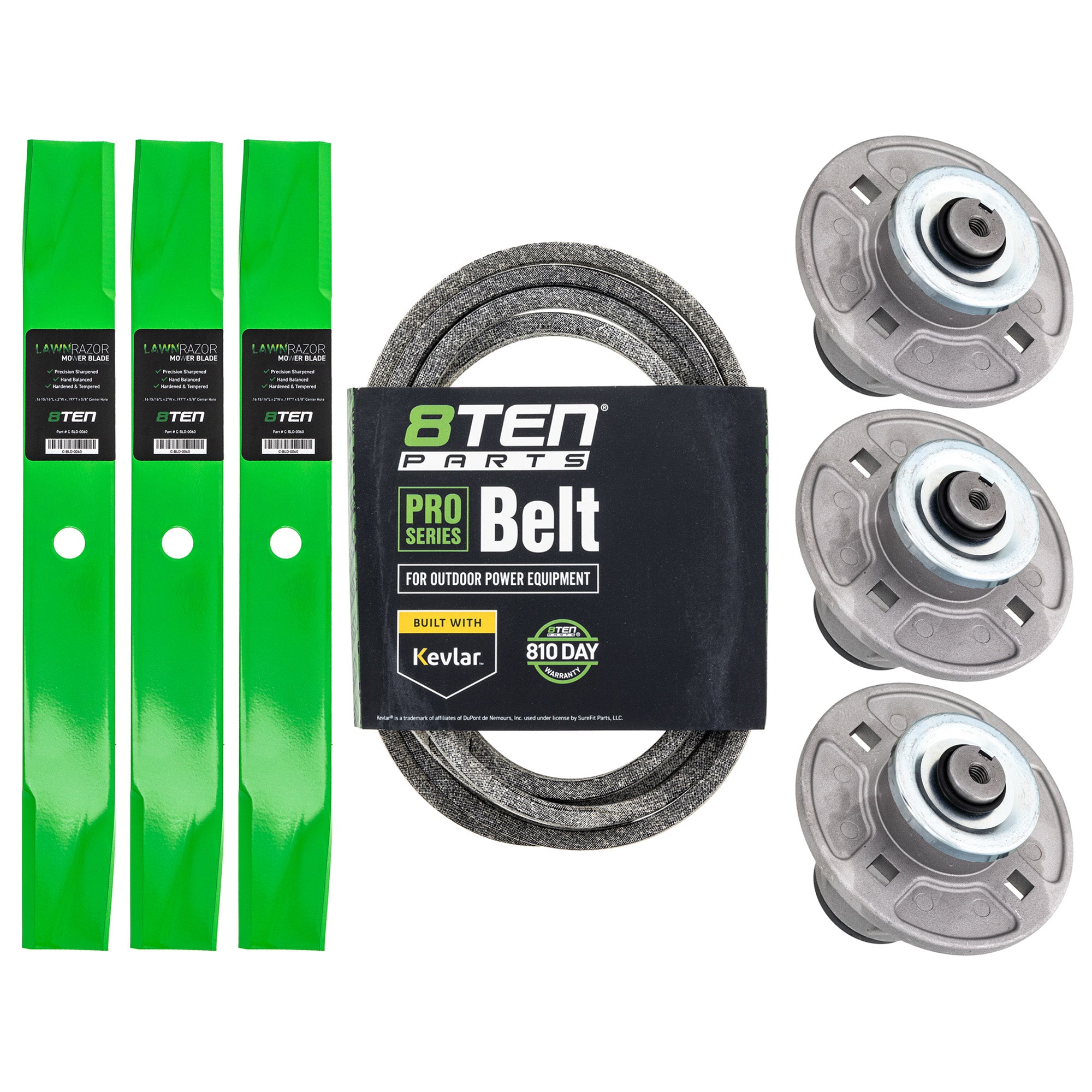 Mower Deck Rebuild Kit for Stens Oregon Lesco Generac Dixon Ariens Gravely ZT Zoom Yellow 8TEN MK1005434