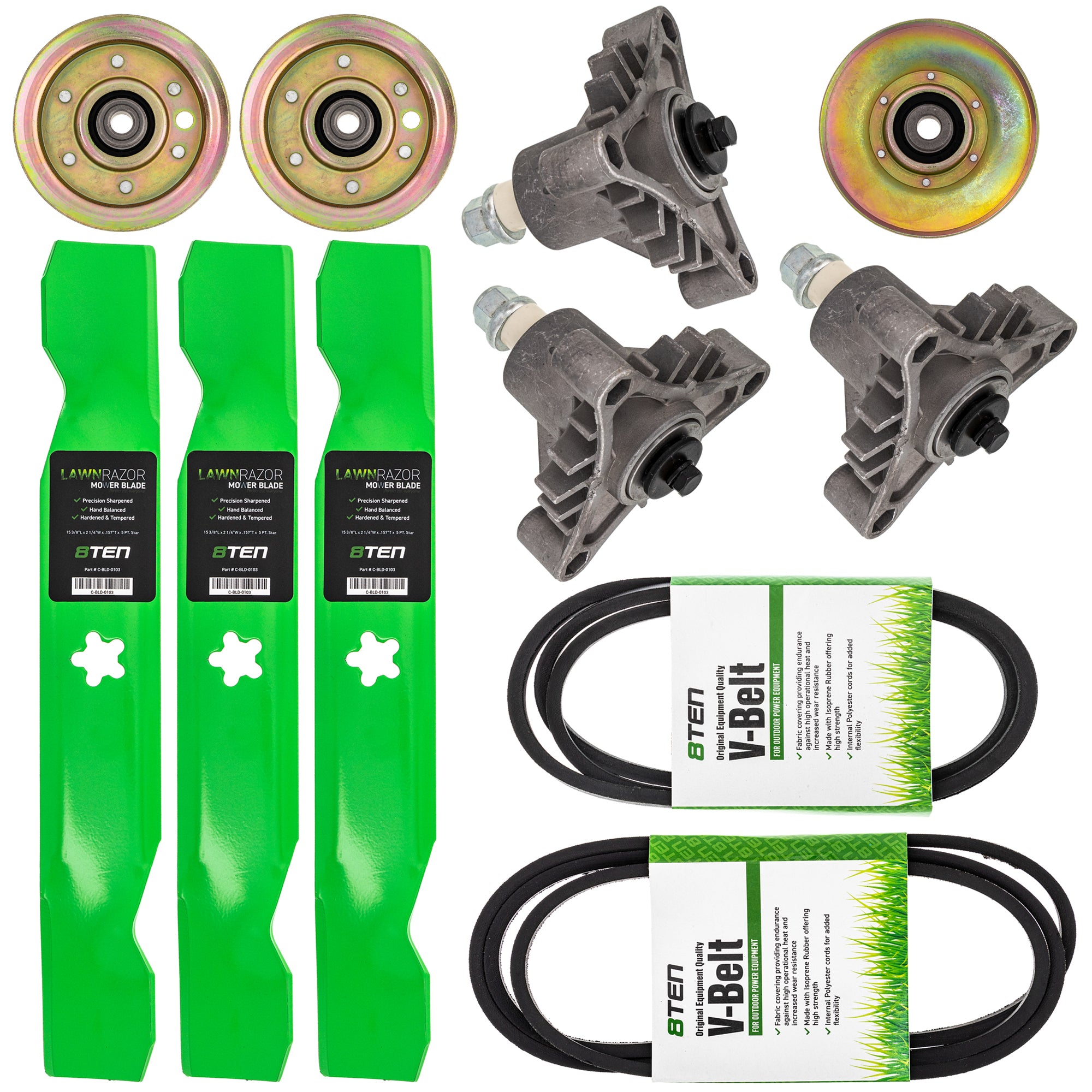 Mower Deck Rebuild Kit for zOTHER Stens Oregon MTD Cub Cadet Troy-Bilt John Deere 8TEN MK1005472