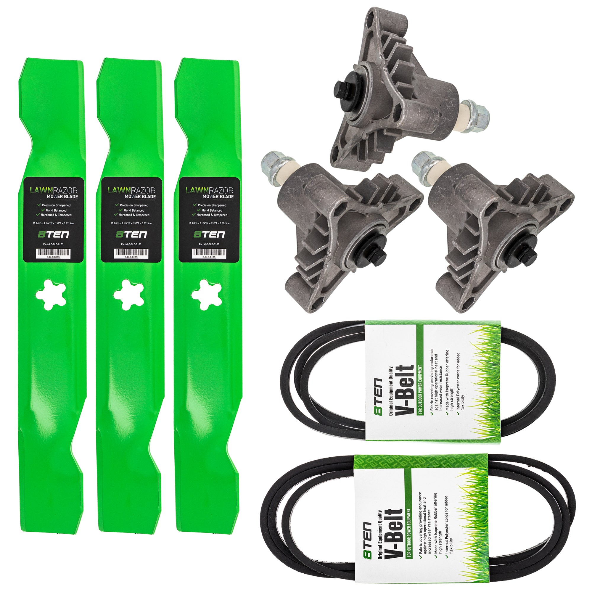 Mower Deck Rebuild Kit for Stens Oregon Husqvarna Poulan Craftsman AYP RedMax Pro 4181-44 8TEN MK1005473