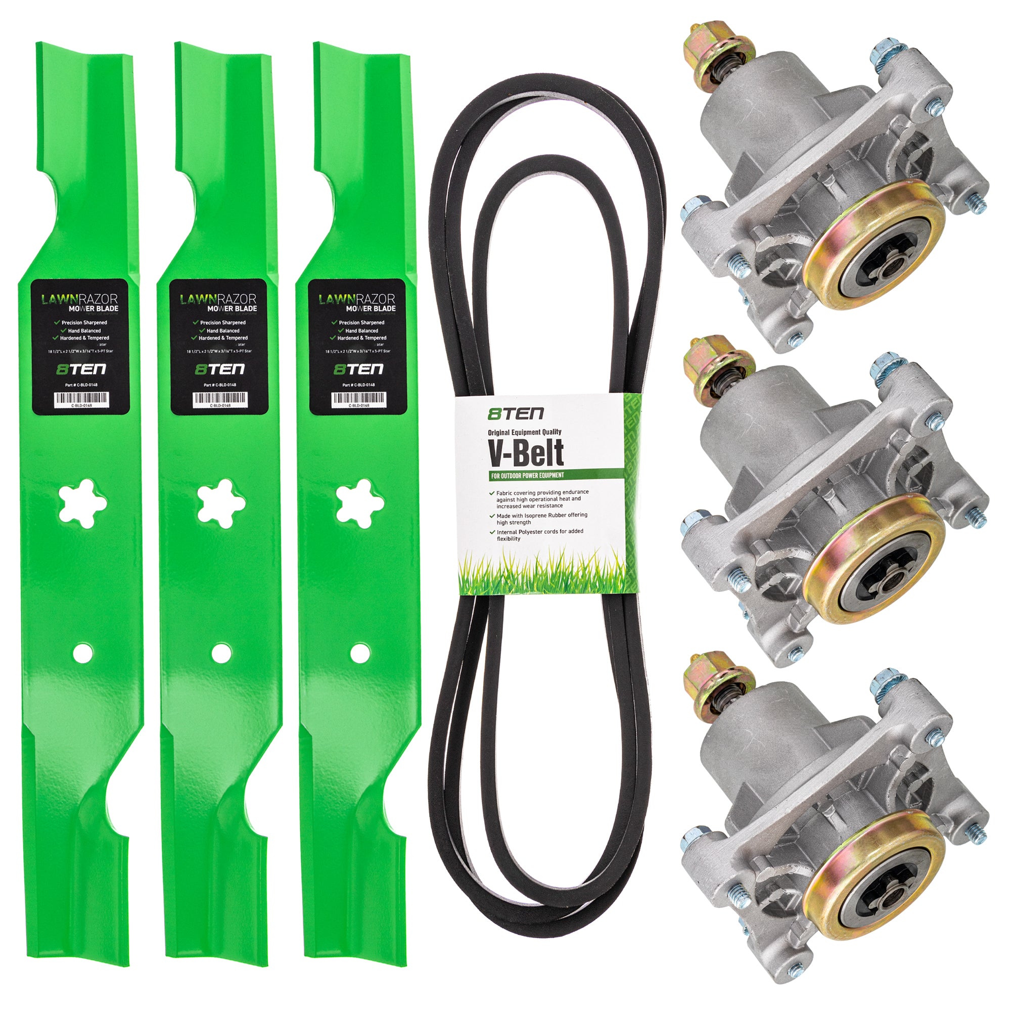 Mower Deck Rebuild Kit for Stens Oregon MTD Cub Cadet Troy-Bilt Husqvarna Poulan Craftsman 8TEN MK1005527