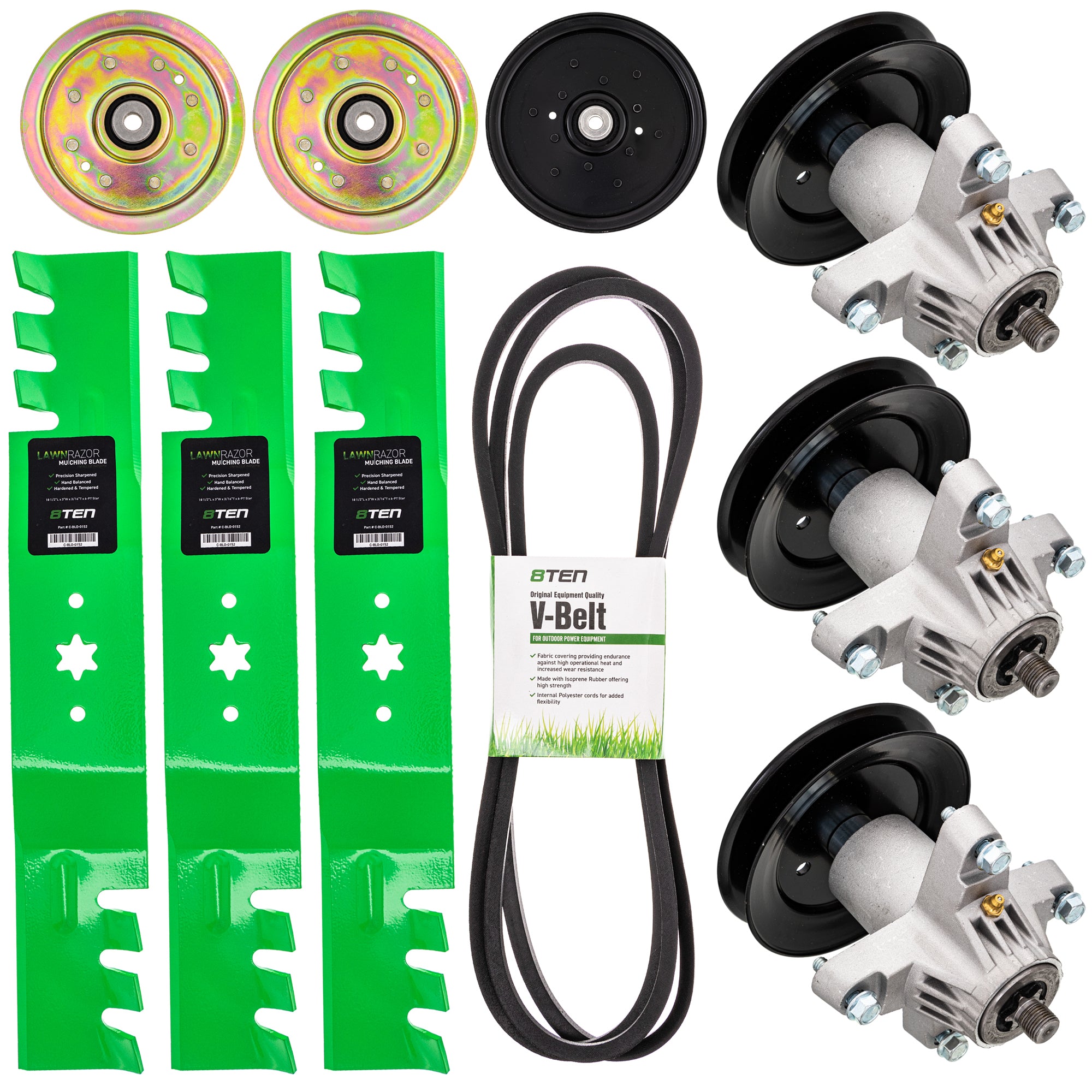 Mower Deck Rebuild Kit for Stens Oregon MTD Cub Cadet Troy-Bilt ZTL8000 ZT-L54 ZT-54 Z6600 8TEN MK1005606