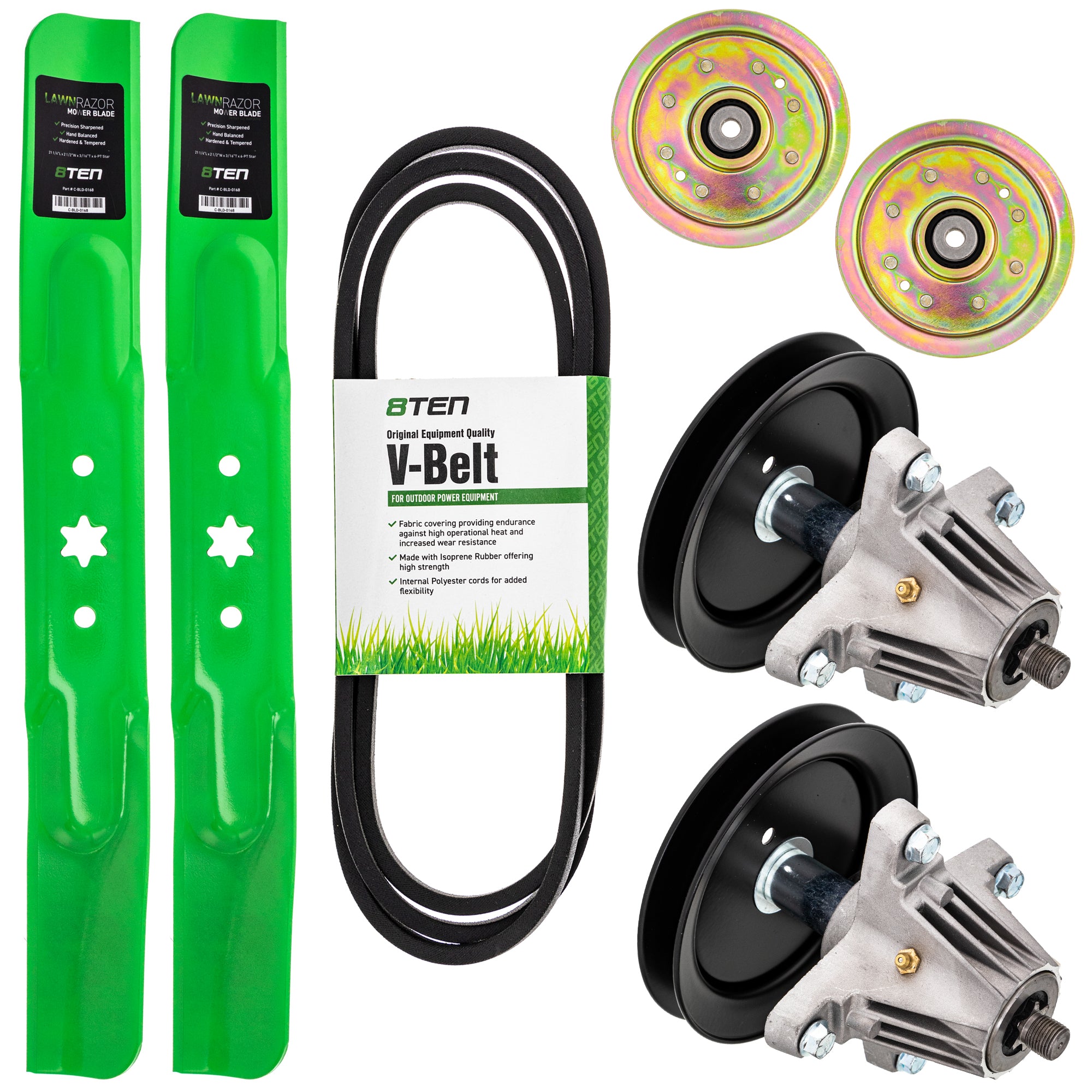 Mower Deck Rebuild Kit for Stens Oregon MTD Cub Cadet Troy-Bilt Cadet 756-04129 753-08171 8TEN MK1005712