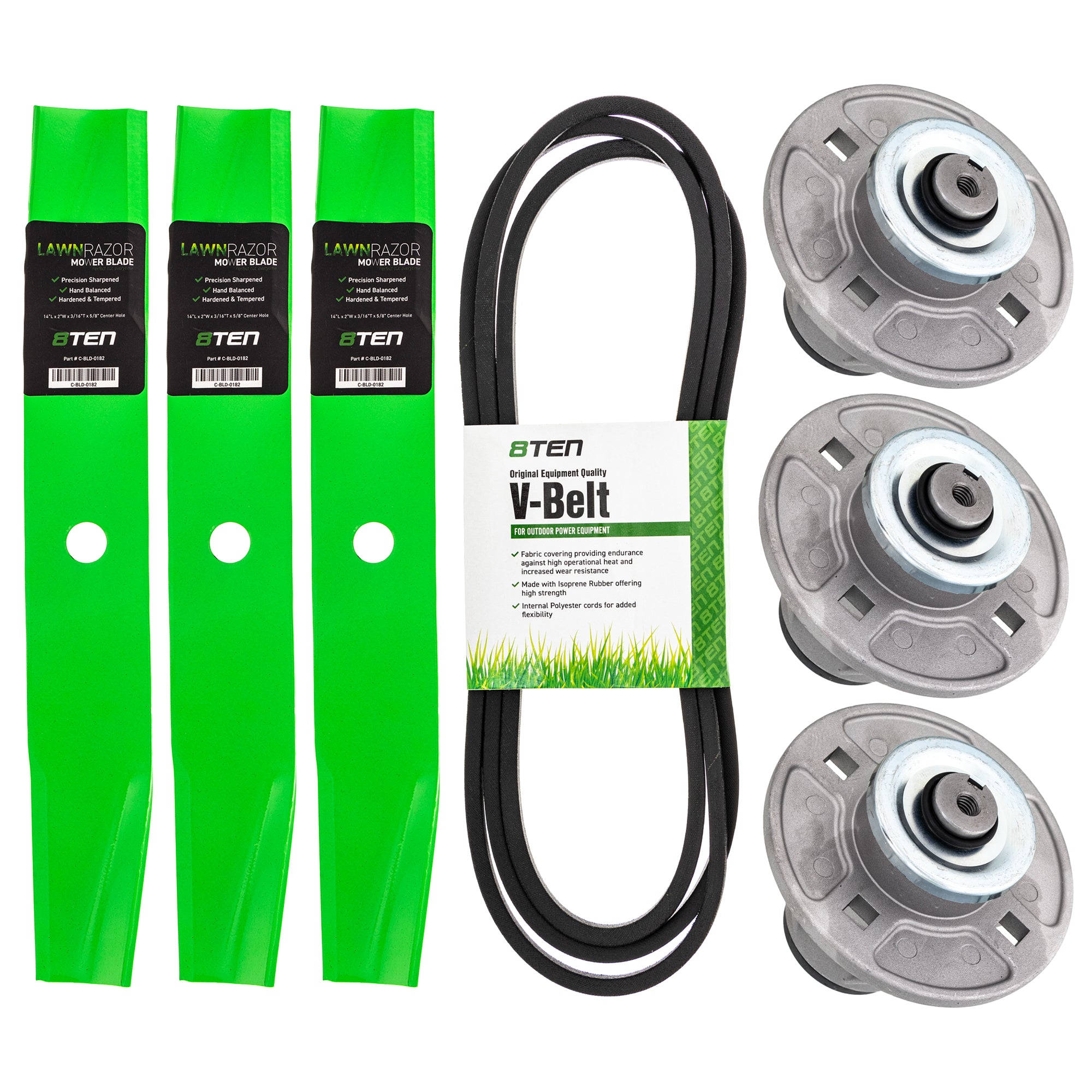 Mower Deck Rebuild Kit for Stens Oregon Ariens Gravely ZT Zoom Yellow HVZ 51510000 8TEN MK1005763