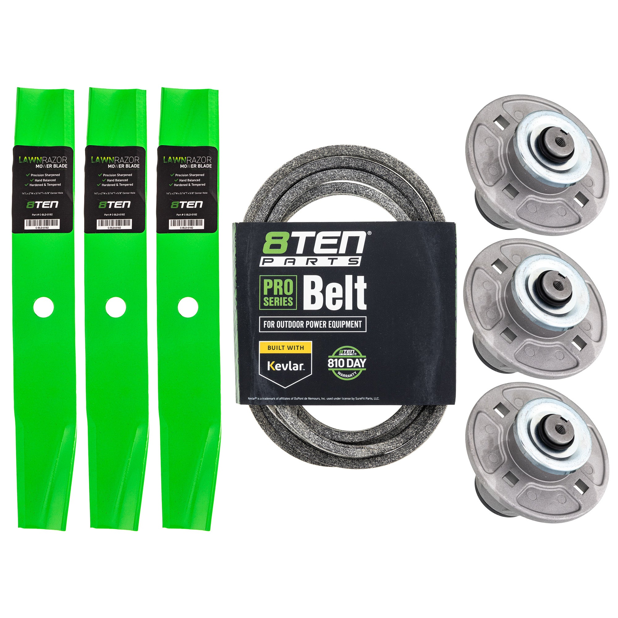 Mower Deck Rebuild Kit for Stens Oregon Ariens Gravely ZT Zoom Yellow HVZ 51510000 8TEN MK1005763