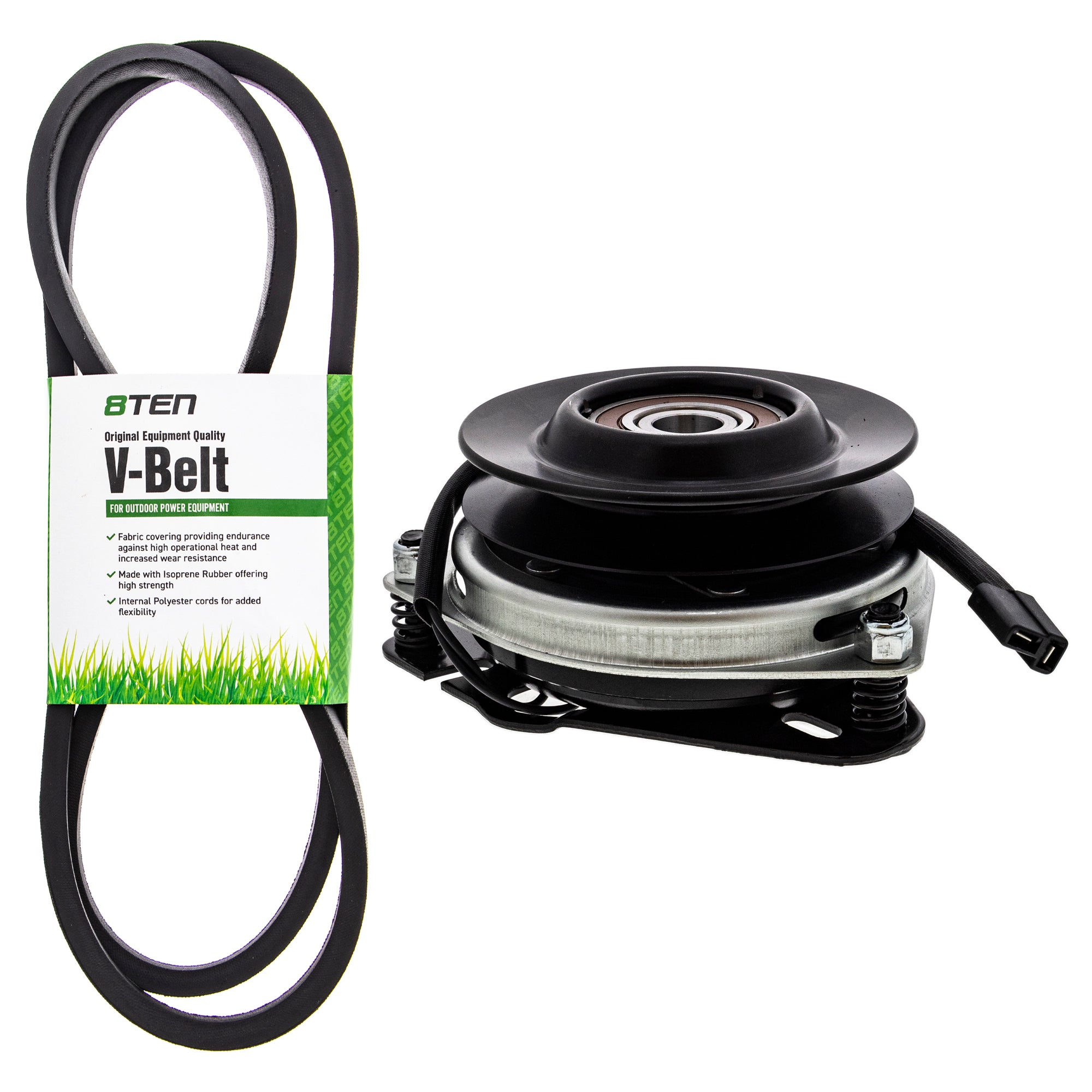 Electric PTO Clutch & Belt Kit for zOTHER Stens Snapper Simplicity Ogura MTD Cub Cadet 8TEN MK1006314