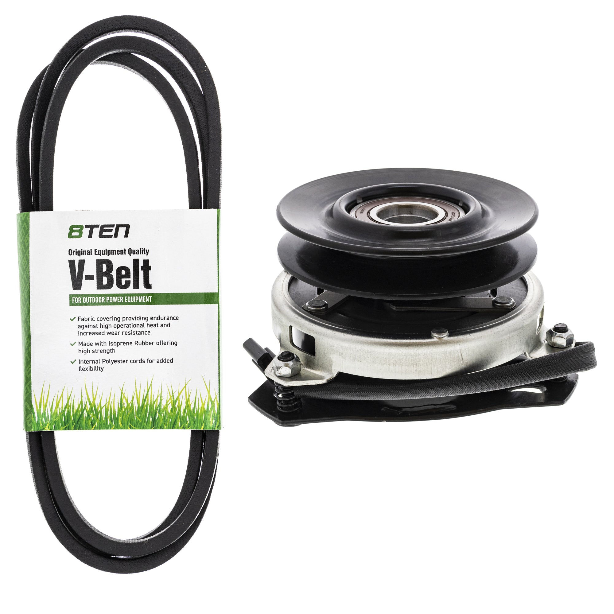 Electric PTO Clutch & Belt Kit for zOTHER Xtreme Warner Stens Husqvarna Poulan Craftsman 8TEN MK1006322