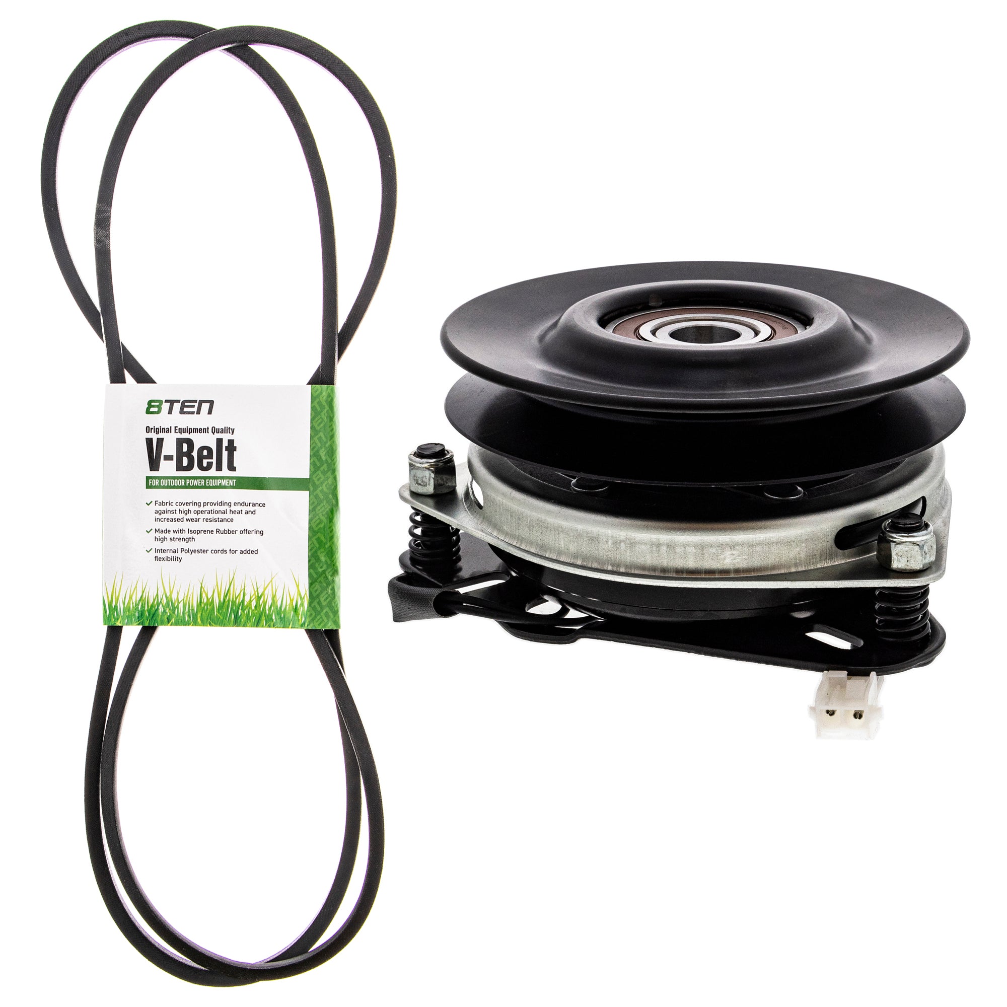 Electric PTO Clutch & Belt Kit for zOTHER Xtreme Stens Ogura Murray Husqvarna Poulan 8TEN MK1006337