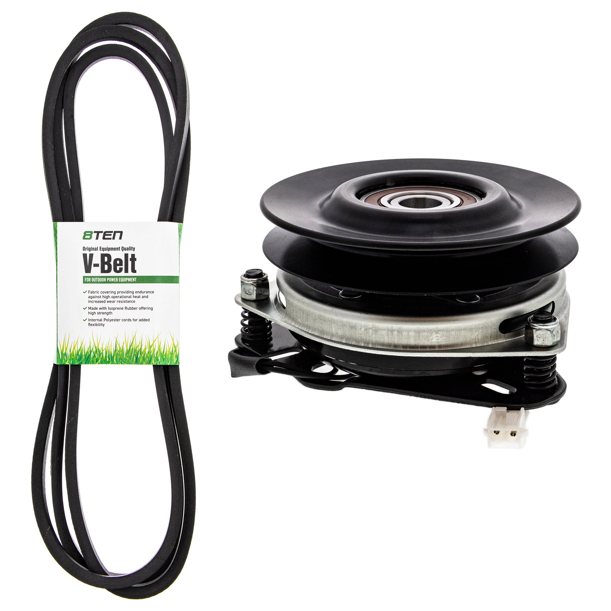 Electric PTO Clutch & Belt Kit for zOTHER Xtreme Stens Ogura Murray Husqvarna Poulan 8TEN MK1006338
