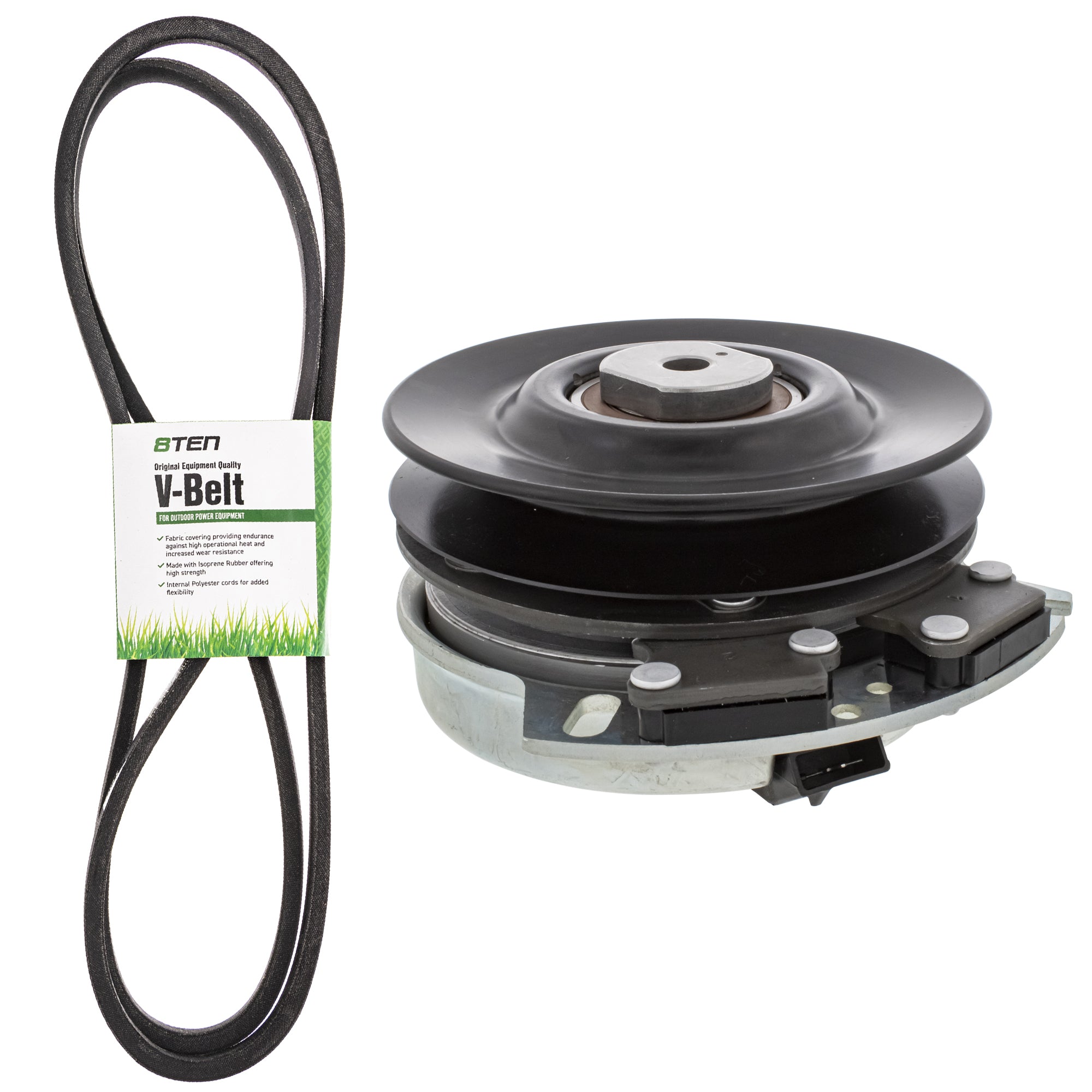 Electric PTO Clutch & Belt Kit for Xtreme Warner Stens Rotary MTD Cub Cadet Troy-Bilt 8TEN MK1006347
