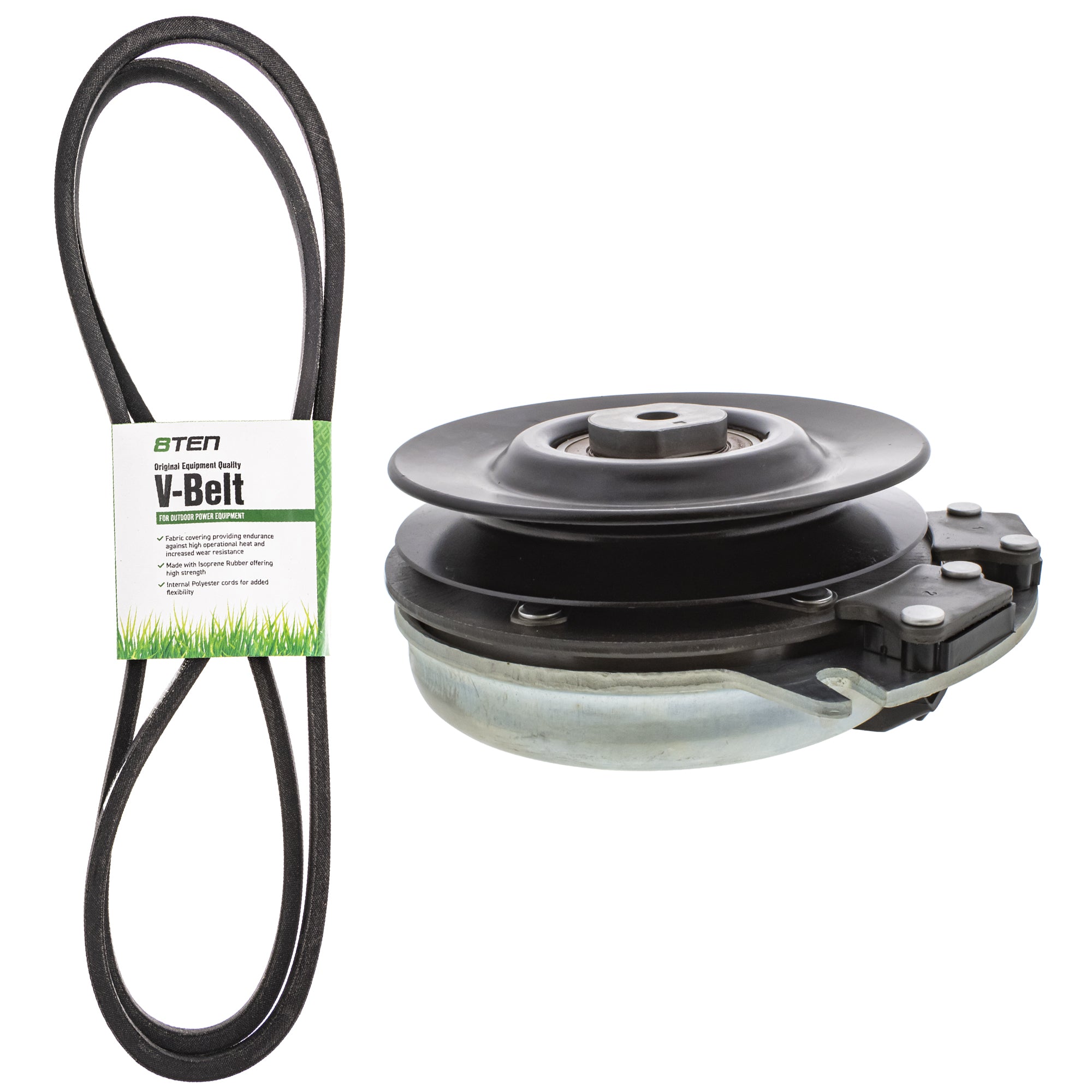 Electric PTO Clutch & Belt Kit for Xtreme Warner Stens Rotary Prime Oregon MTD Cub Cadet 8TEN MK1006349