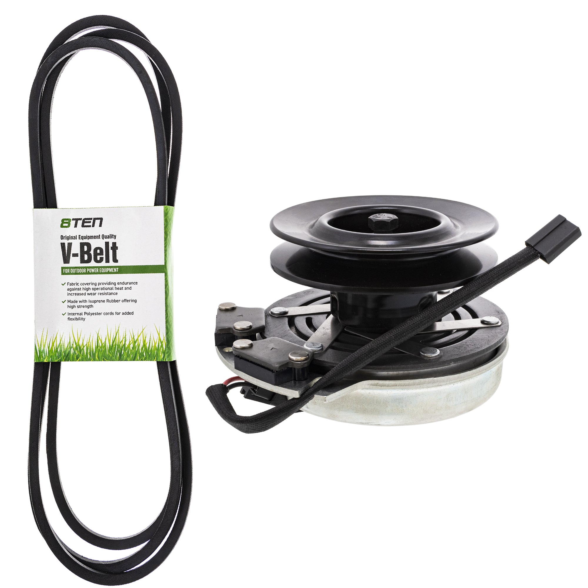 Electric PTO Clutch & Belt Kit for Xtreme Warner Stens Oregon MTD Cub Cadet Troy-Bilt 8TEN MK1006351