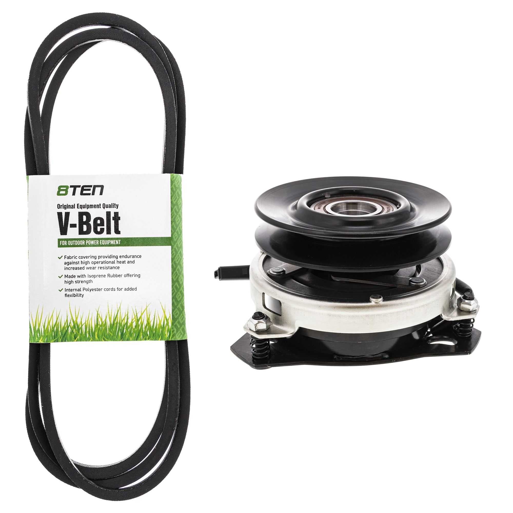Electric PTO Clutch & Belt Kit for Xtreme Stens Ogura MTD Cub Cadet Troy-Bilt Outdoor 8TEN MK1006352