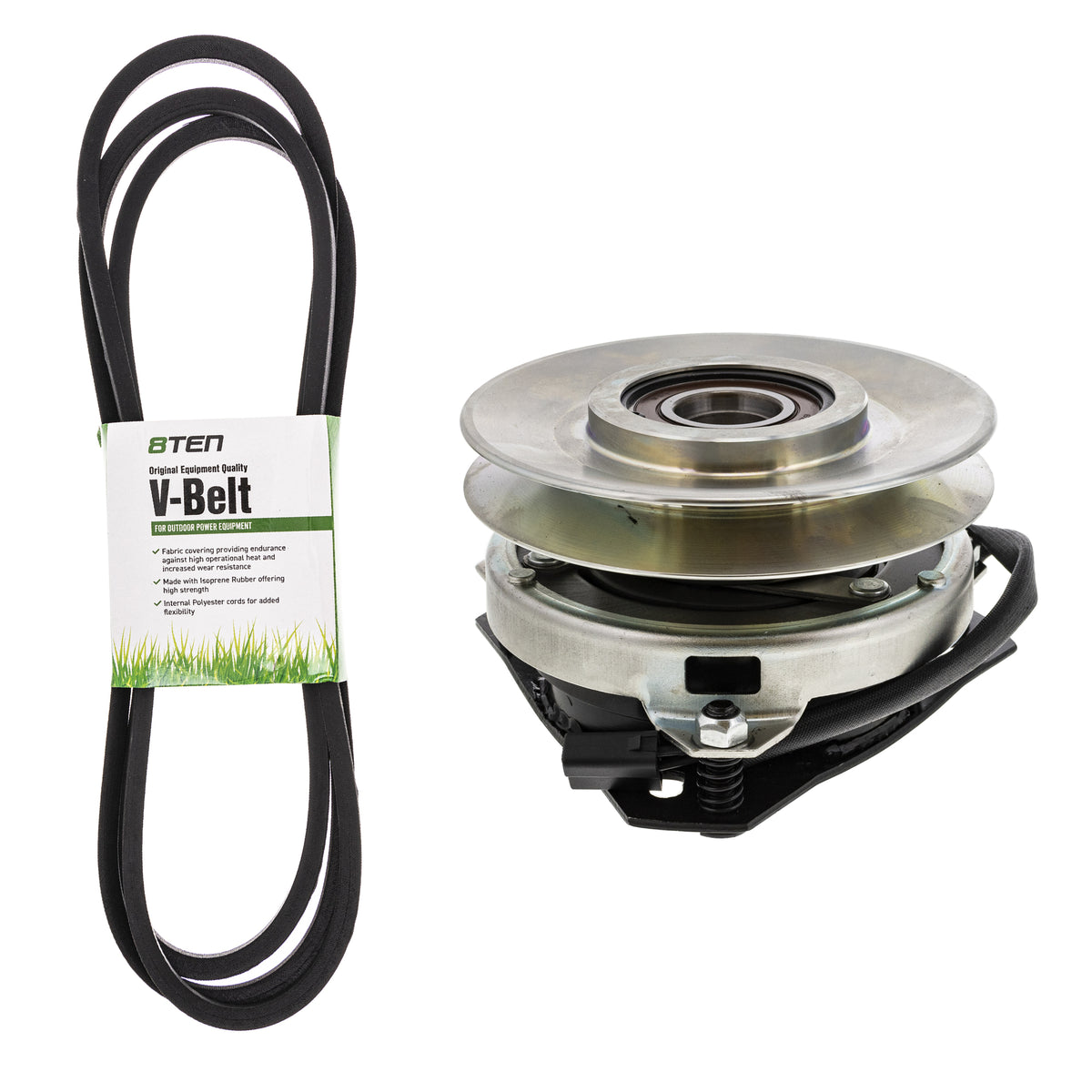 Electric PTO Clutch & Belt Kit for Xtreme Warner Stens Oregon MTD Cub Cadet Troy-Bilt 8TEN MK1006354