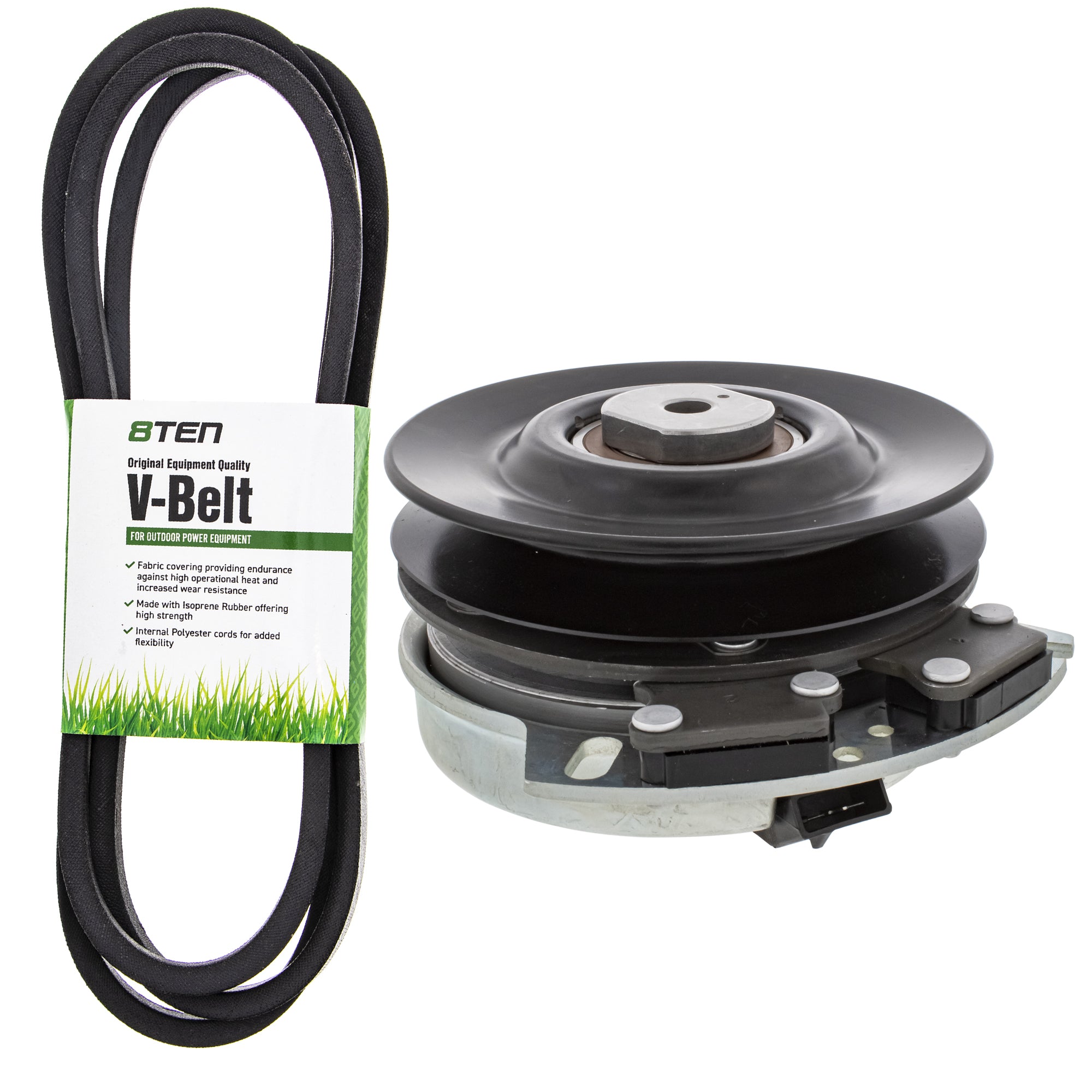 Electric PTO Clutch & Belt Kit for Xtreme Warner Stens Oregon MTD Cub Cadet Troy-Bilt 8TEN MK1006356