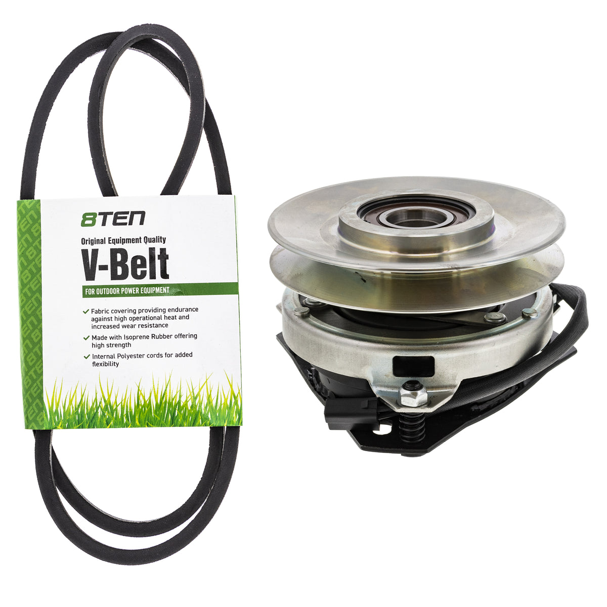 Electric PTO Clutch & Belt Kit for Xtreme Warner Stens Oregon MTD Cub Cadet Troy-Bilt 8TEN MK1006365