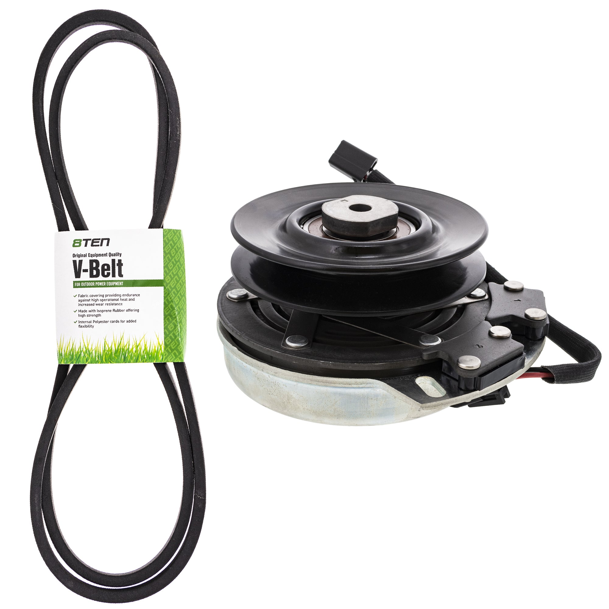 Electric PTO Clutch & Belt Kit for Xtreme Warner Stens John Deere Deere 255-142 X0327 8TEN MK1006372