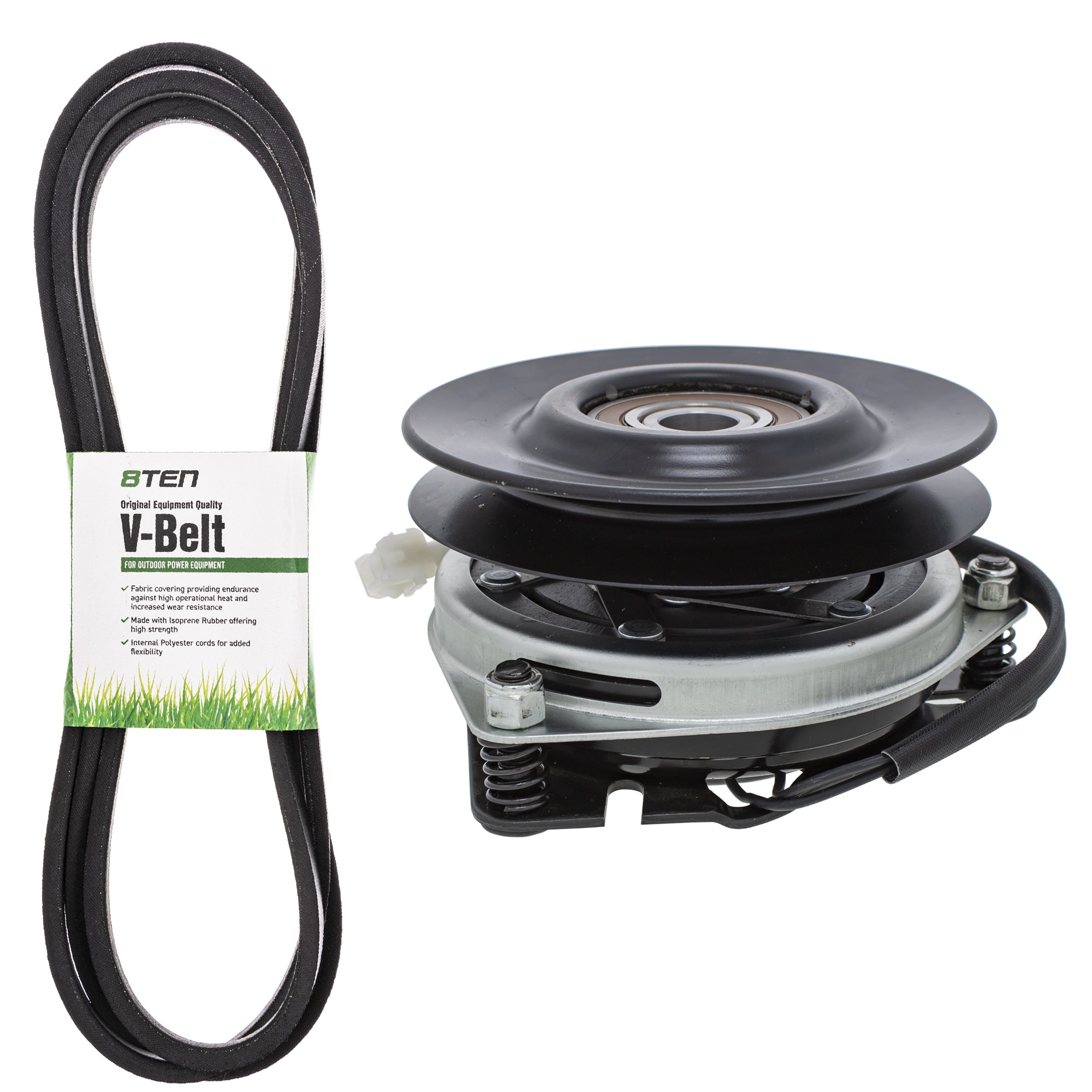 Electric PTO Clutch & Belt Kit for zOTHER Xtreme Warner Stens Ogura Husqvarna Poulan 8TEN MK1006376