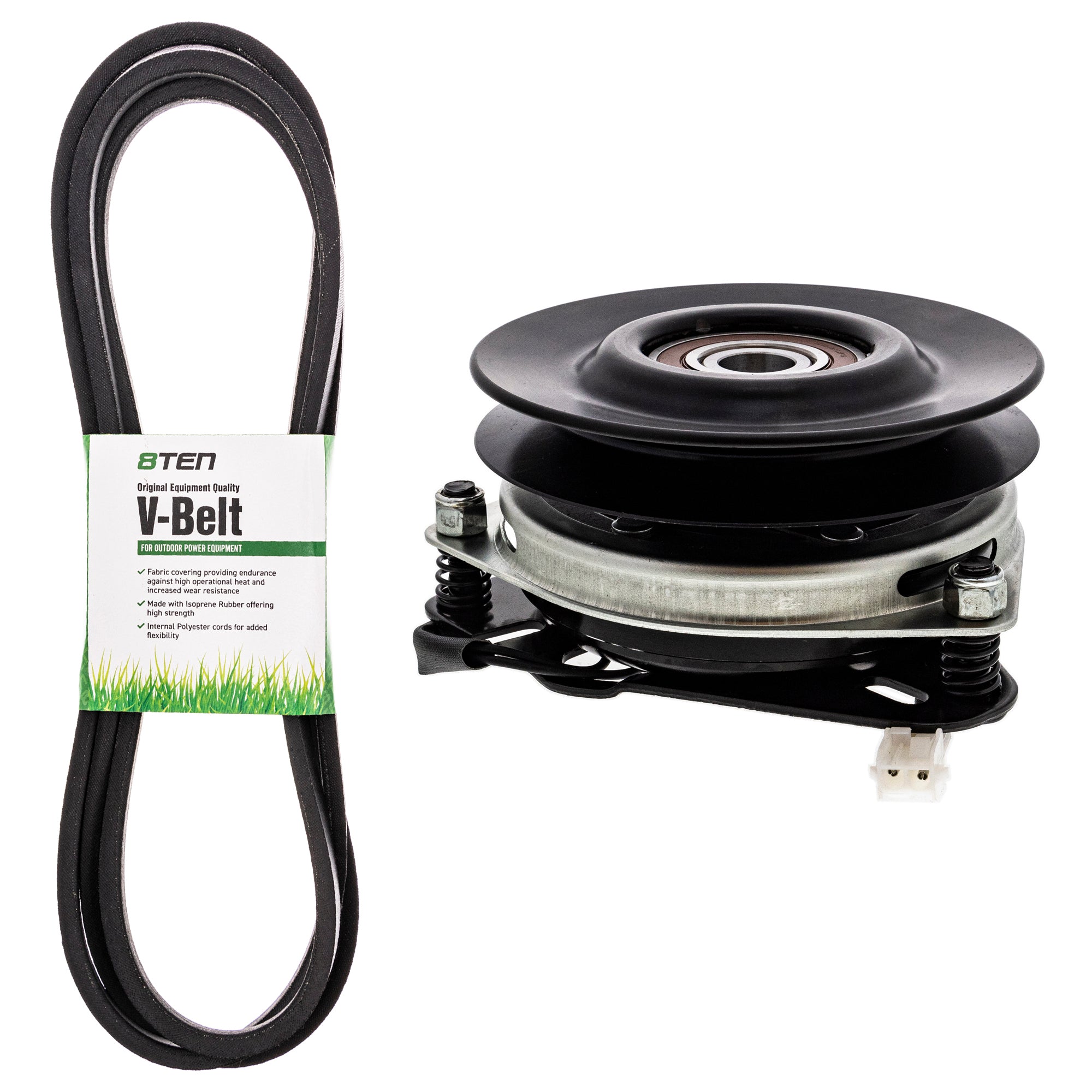 Electric PTO Clutch & Belt Kit for zOTHER Xtreme Stens Ogura Murray Husqvarna Poulan 8TEN MK1006377